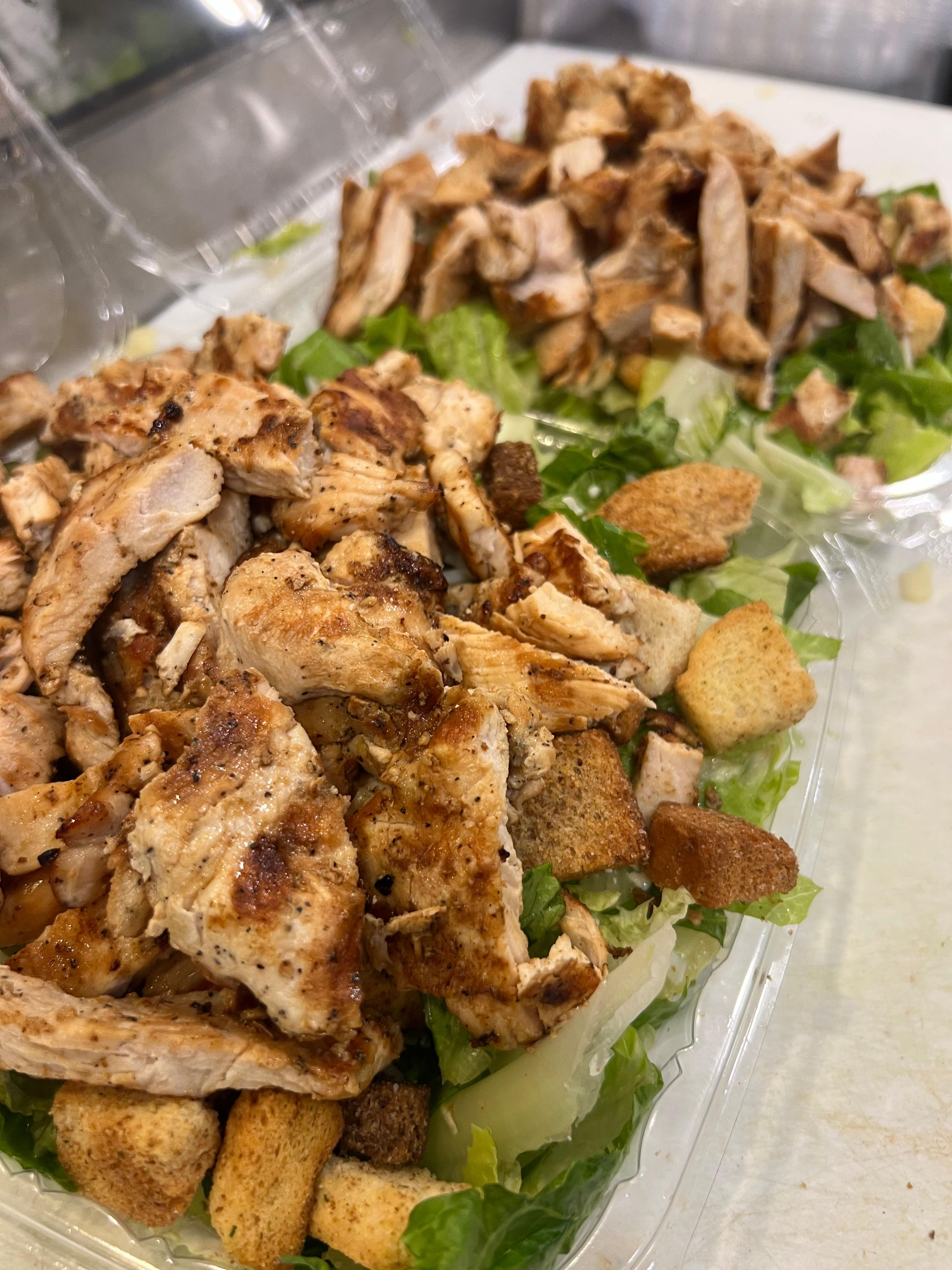 Chicken Ceasar Salad.