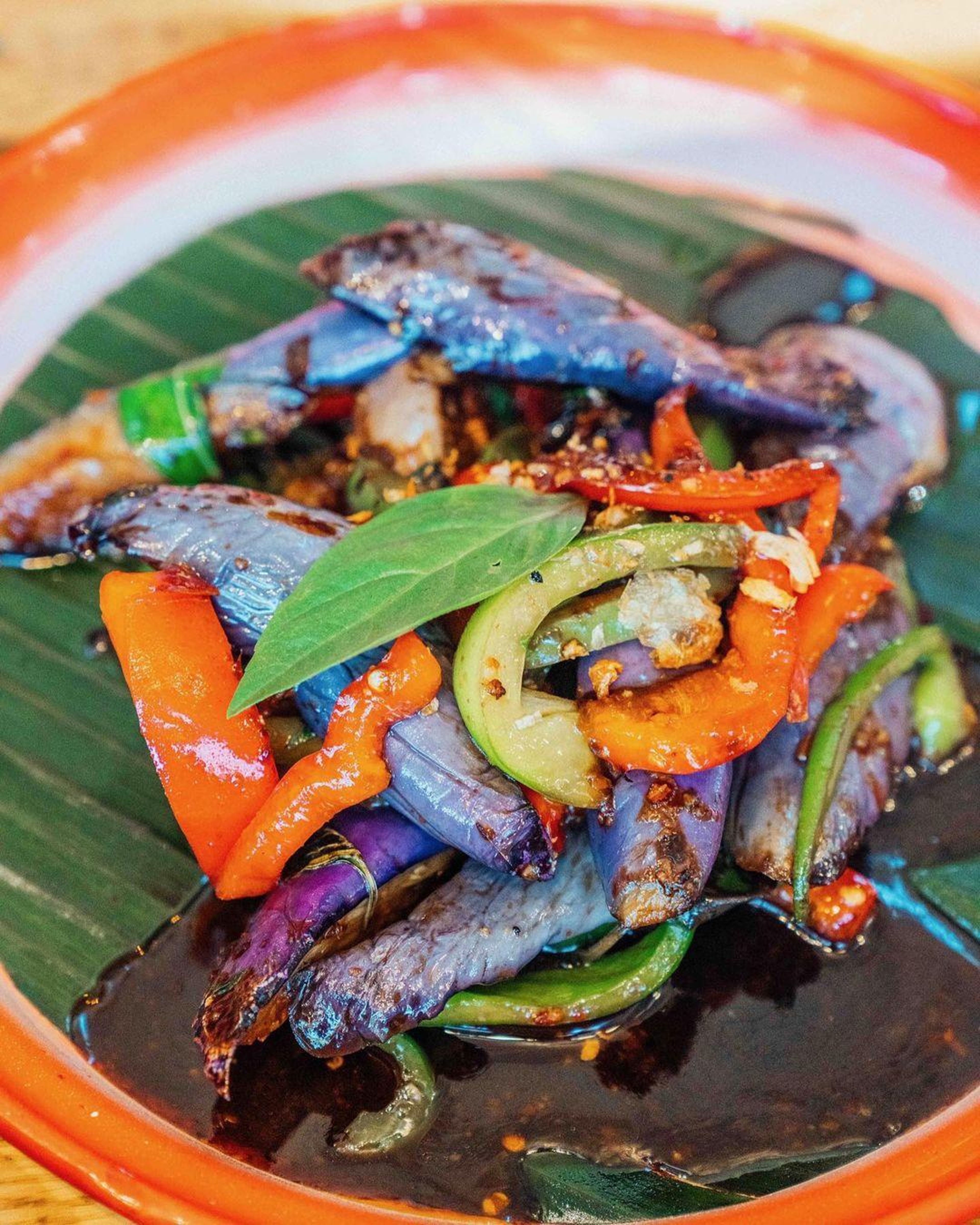 Pad Spicy Eggplant.