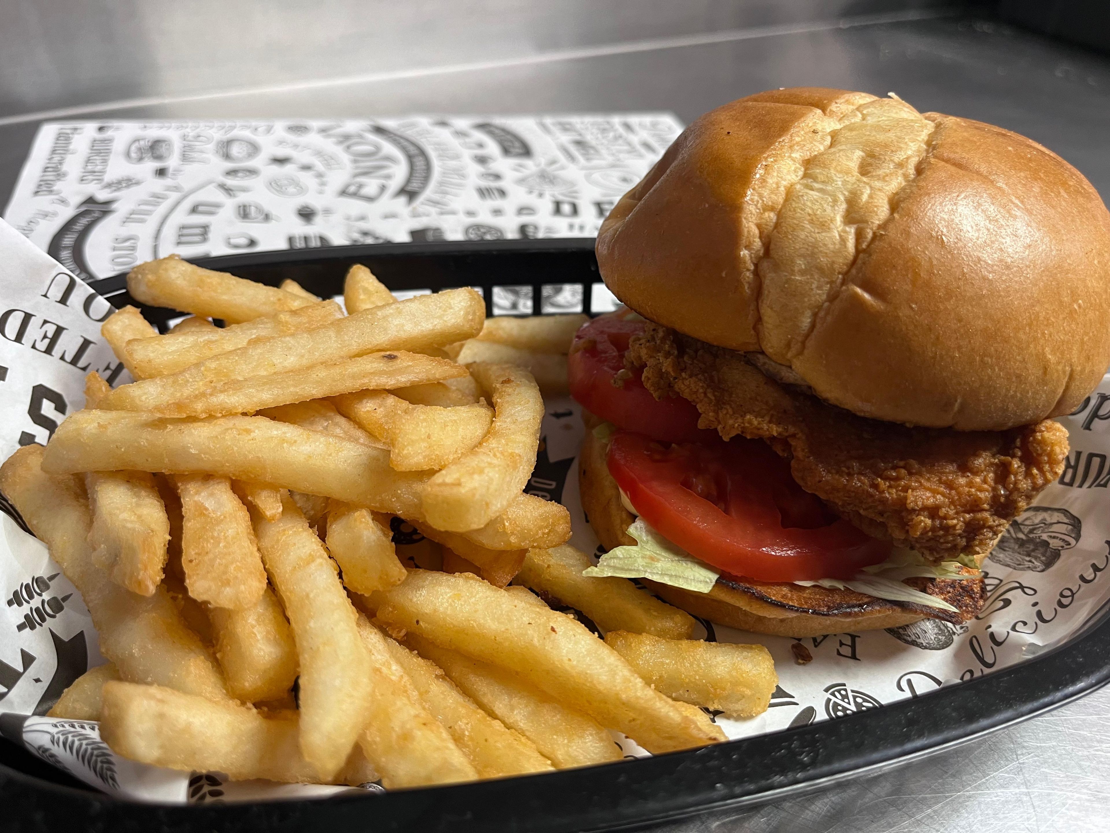 Big Cluck (Crispy) + FRIES.