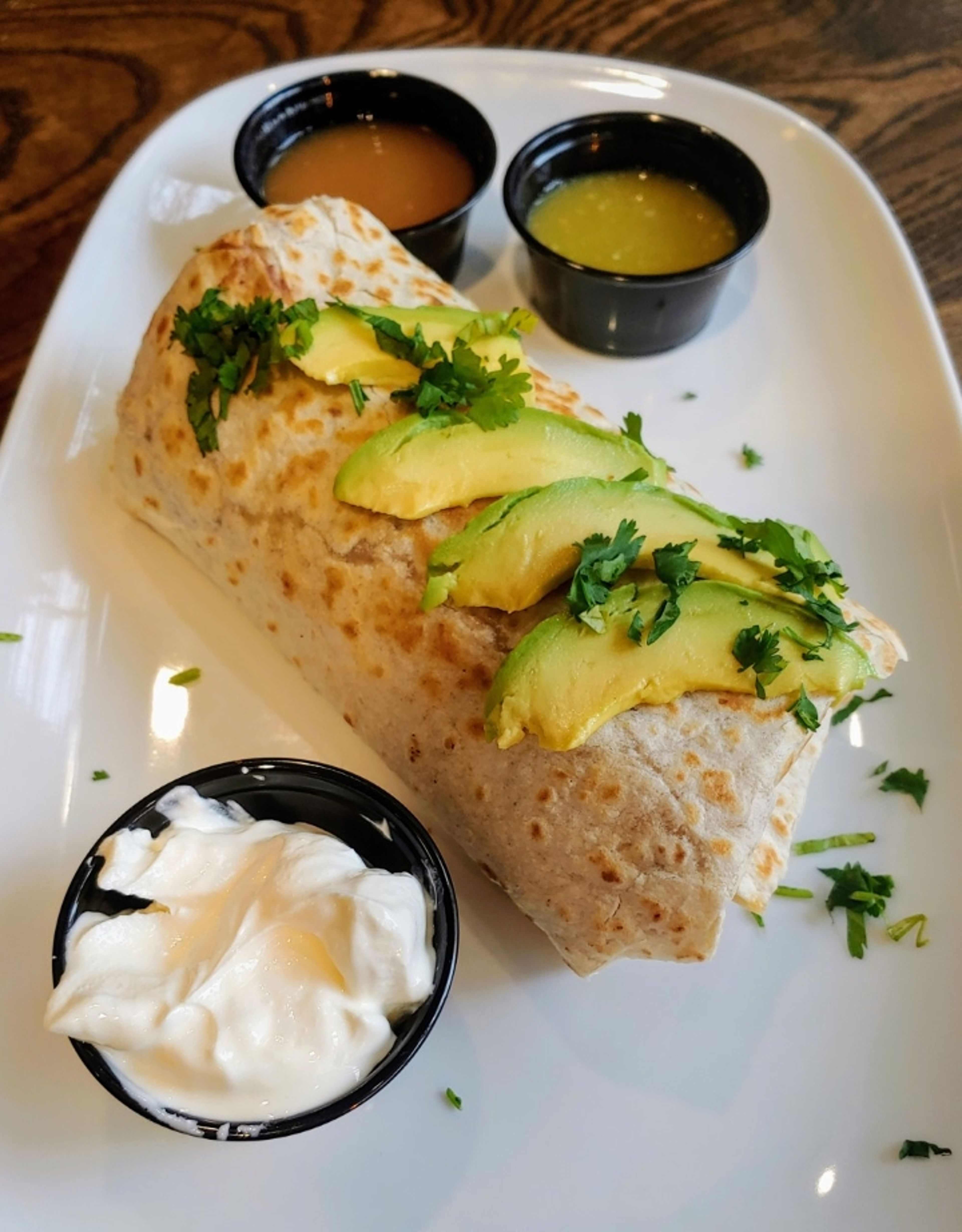 GIANT BREAKFAST BURRITO.