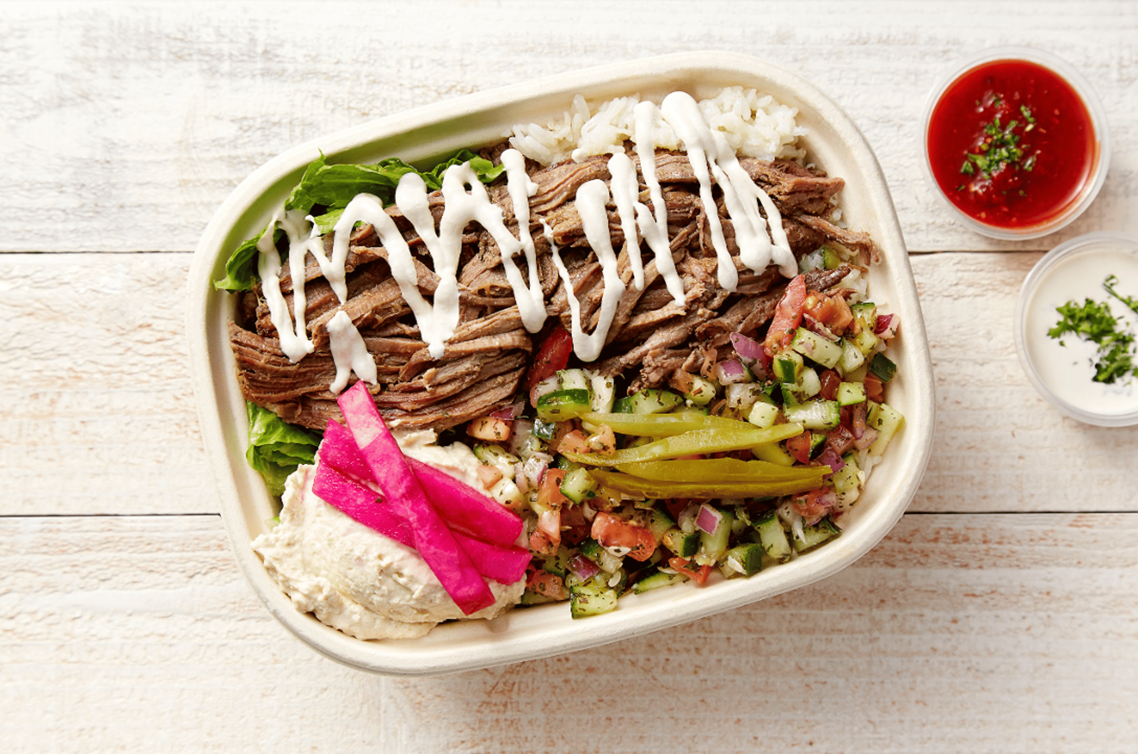 Tri Tip Shawarma Bowl.