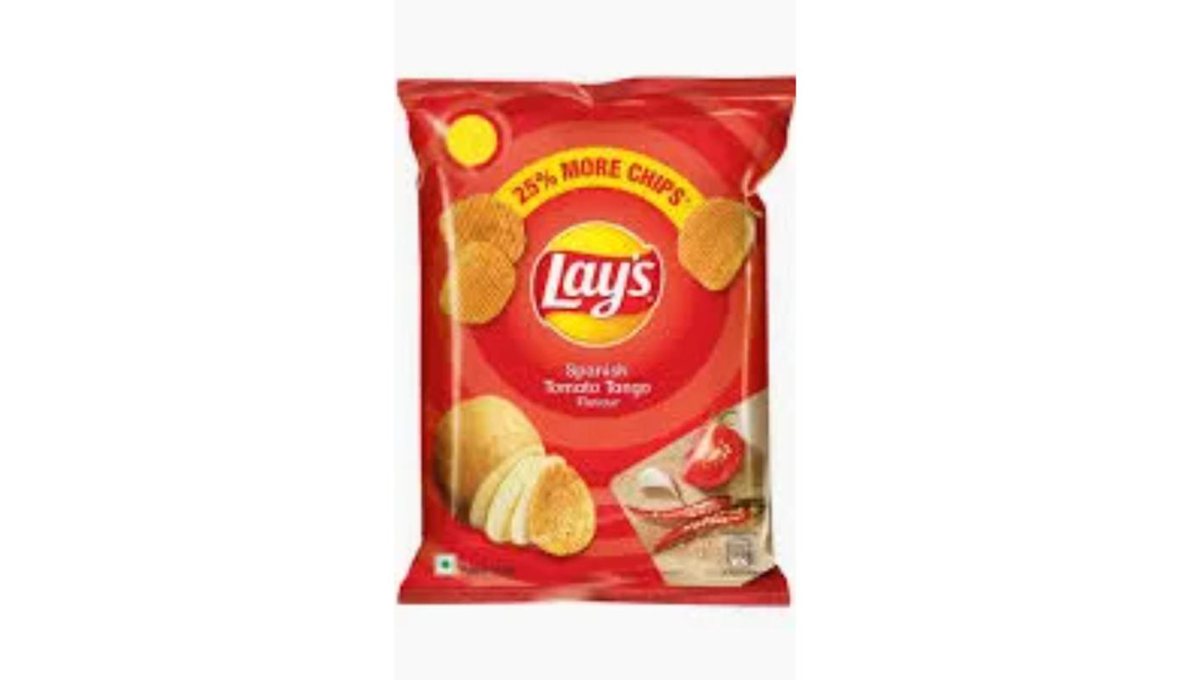 Lays Spanish Tangy Tomato Chips.