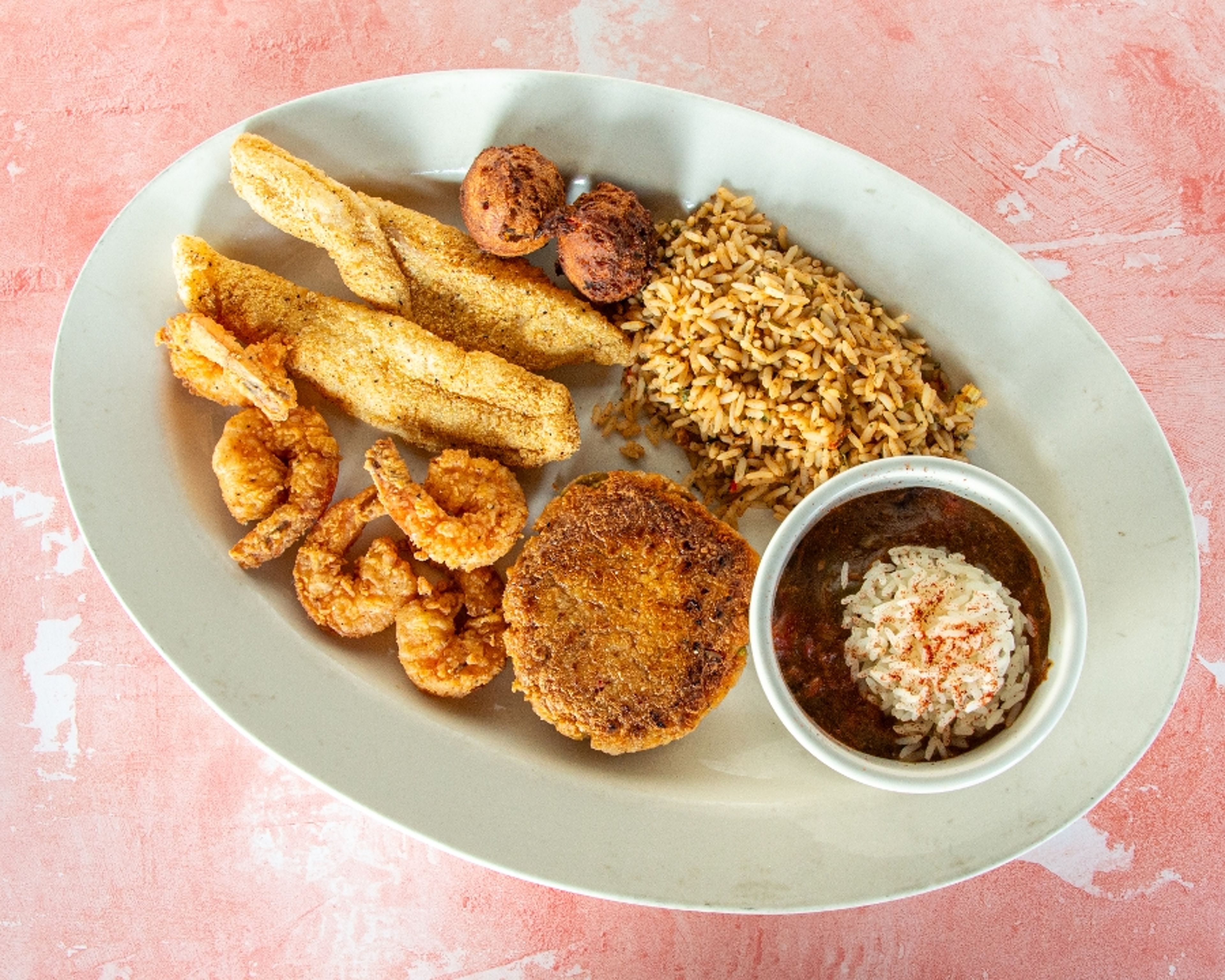 Fried Cajun Platter.