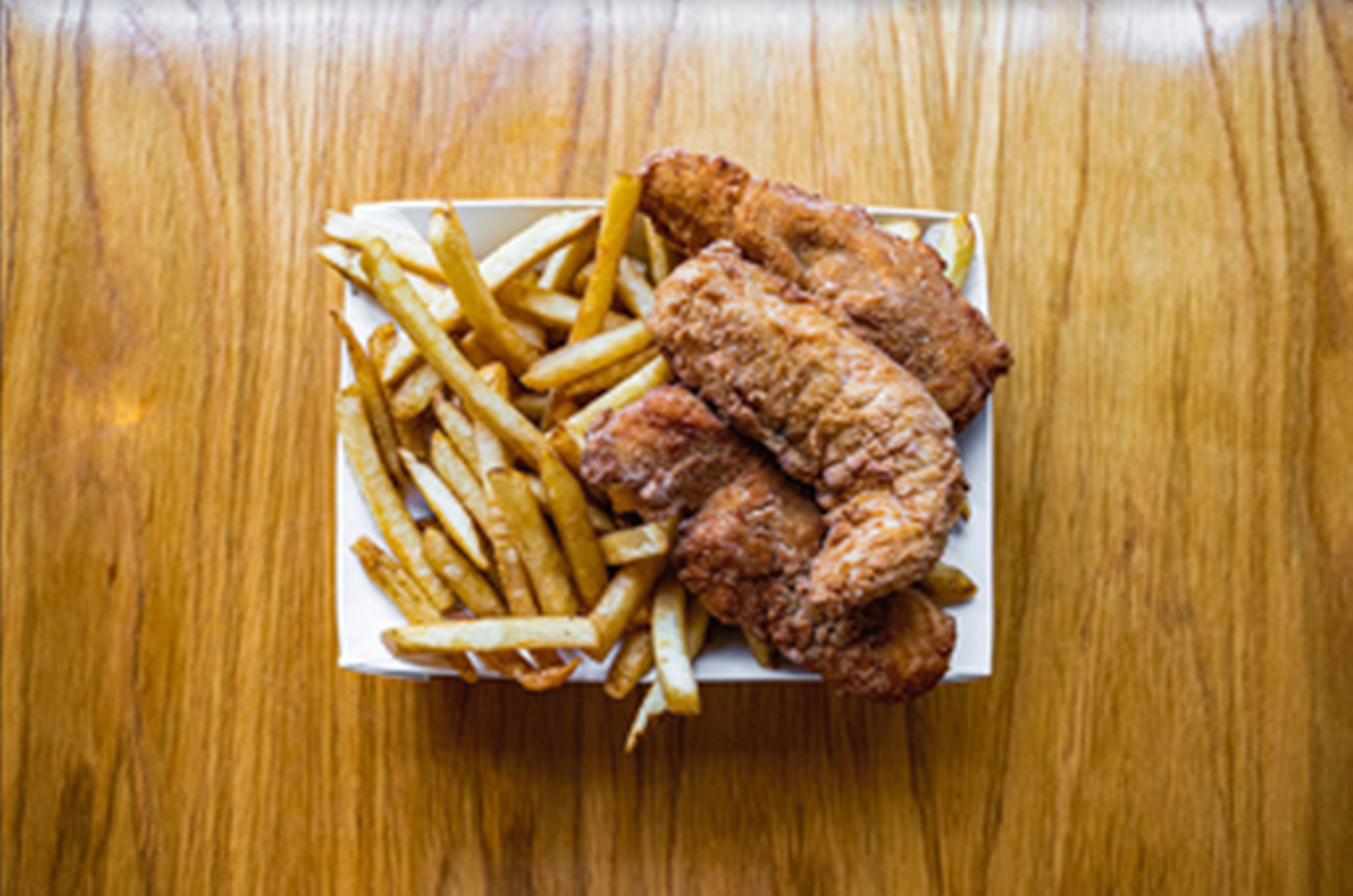 Chicken Tenders (3) & Fries.