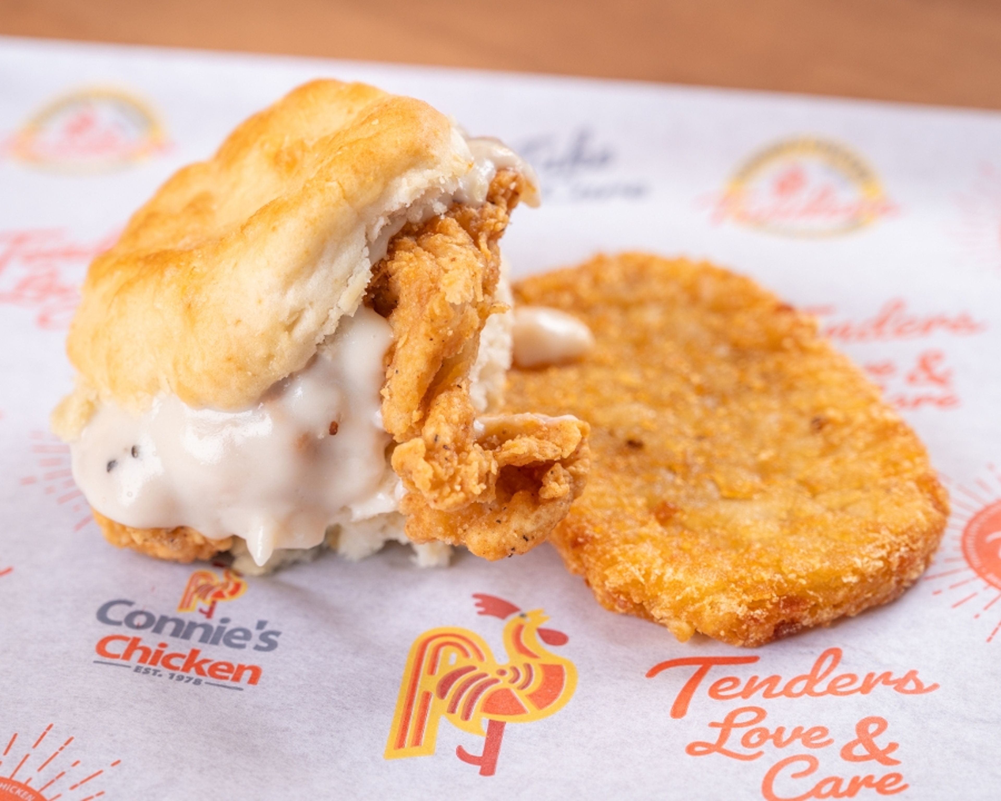 # 1 Chicken Biscuit Combo.