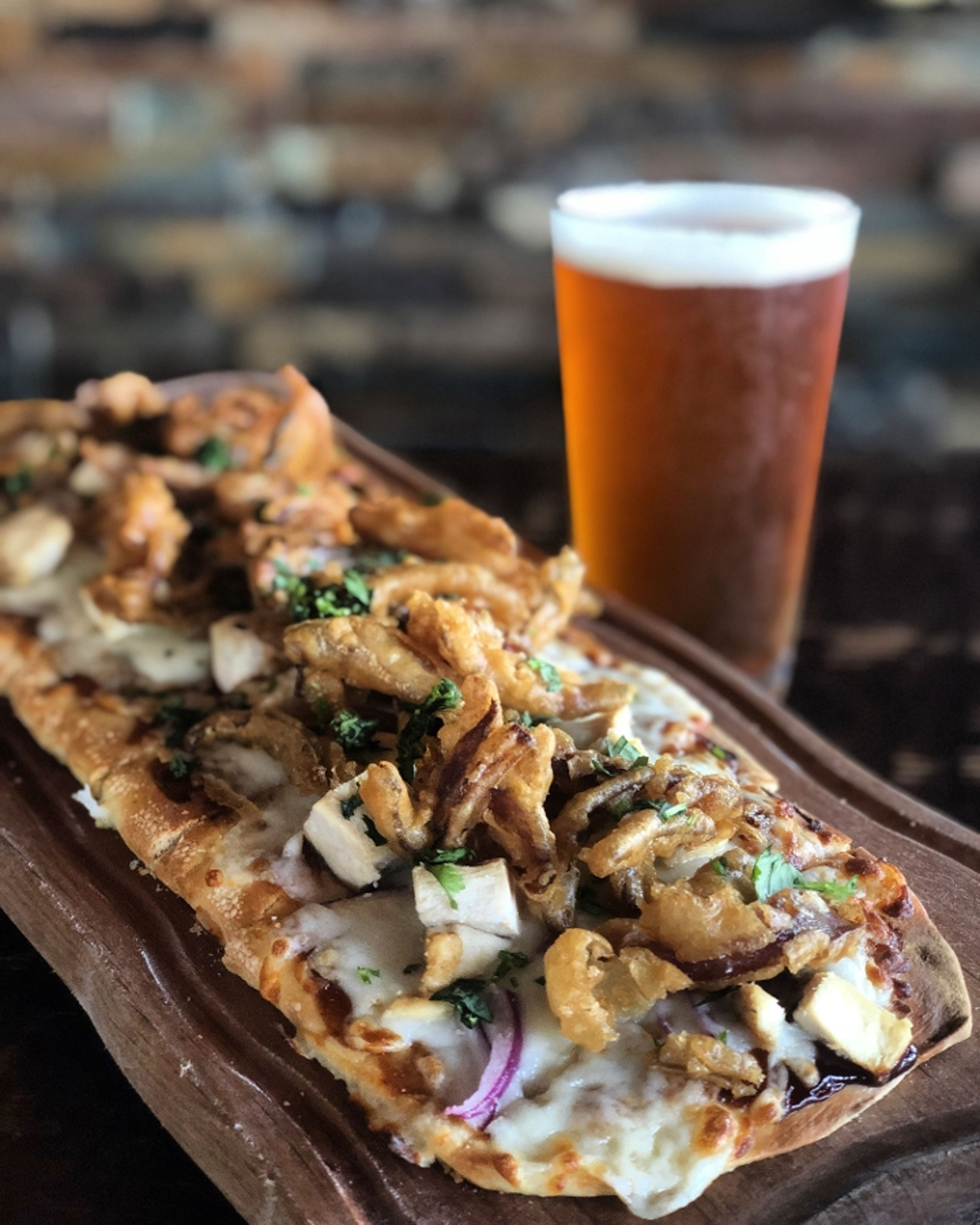 BBQ Chicken Flatbread.
