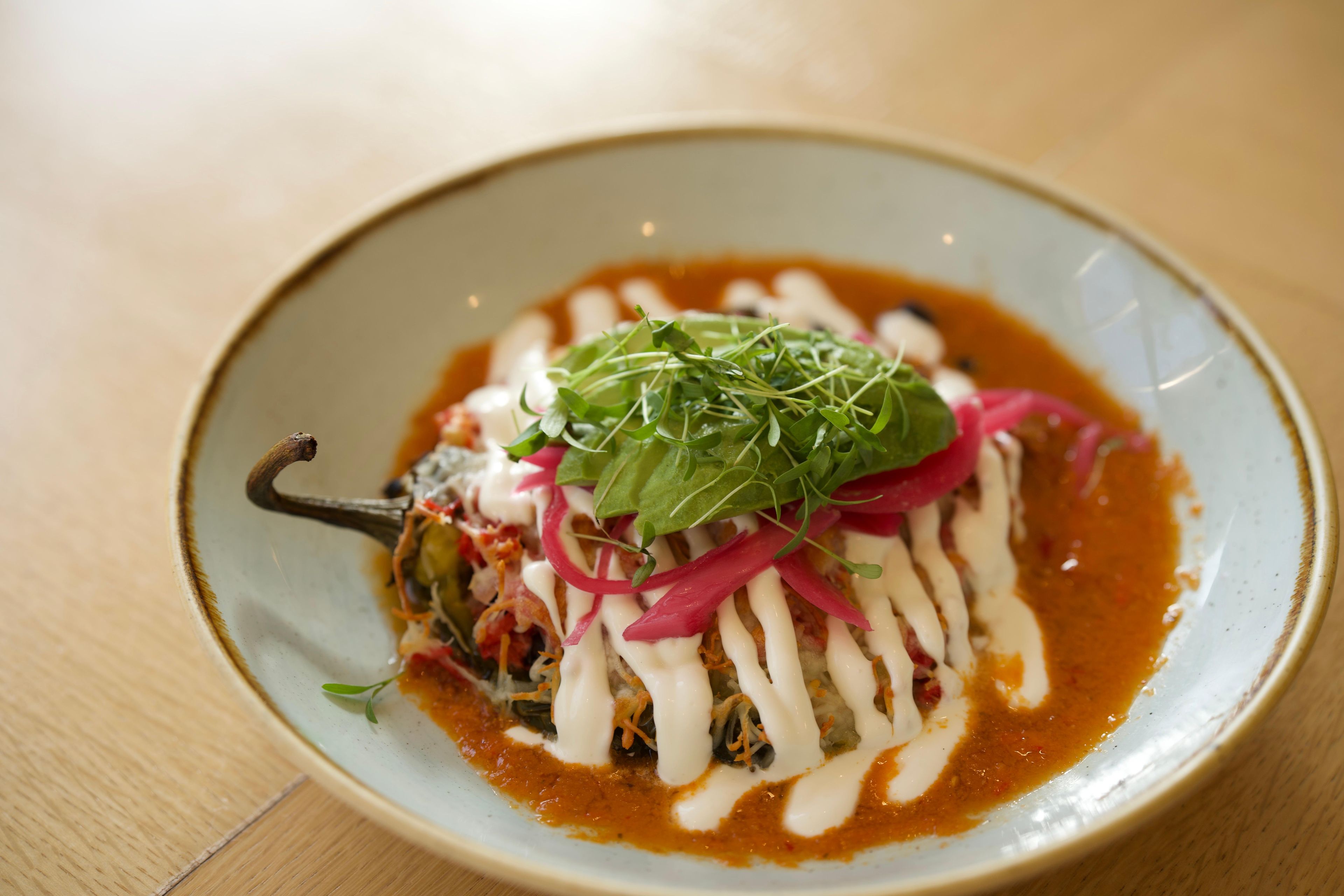 Chile Relleno De Marlin Fish.