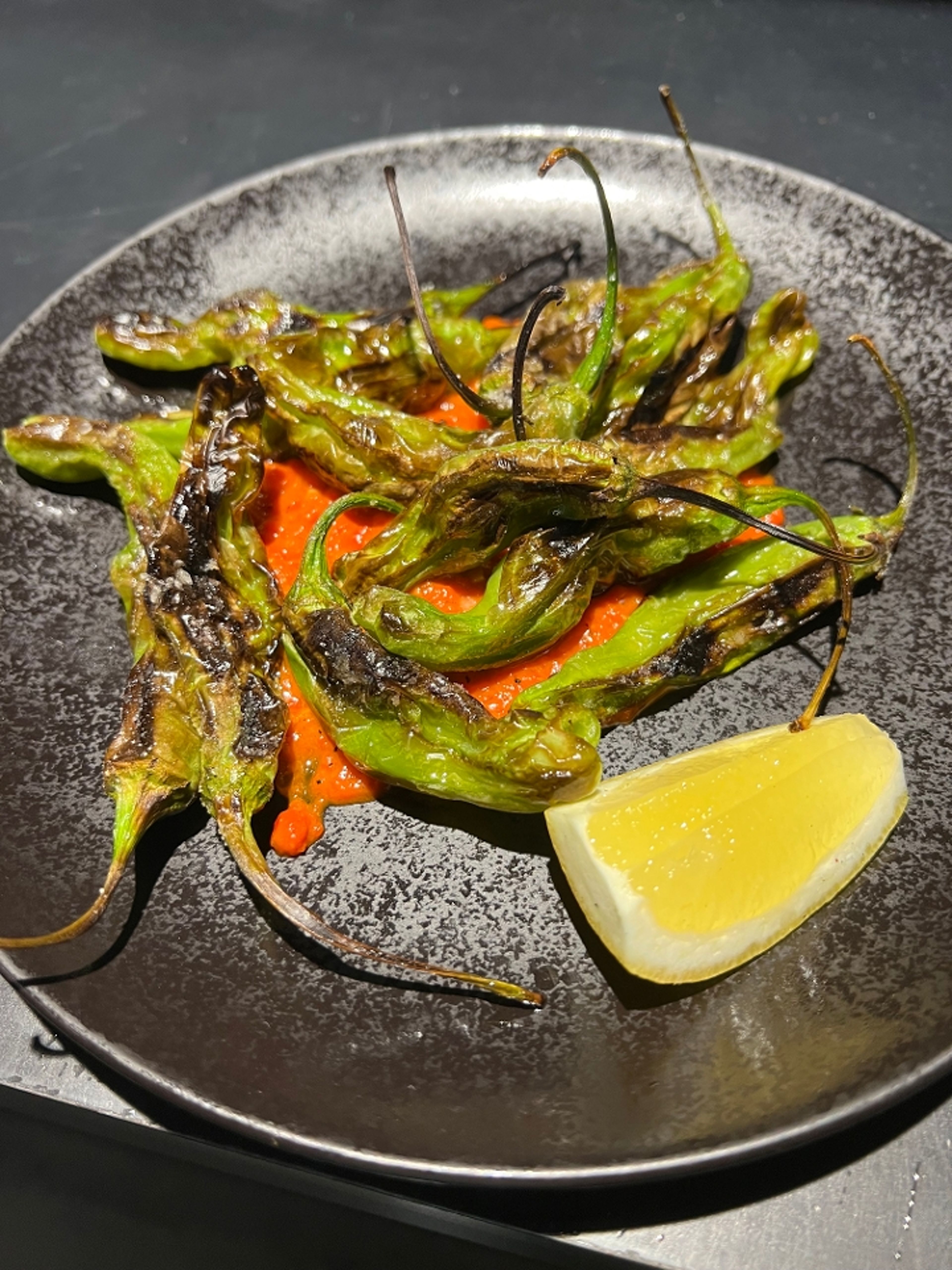 Shishito Peppers Side.