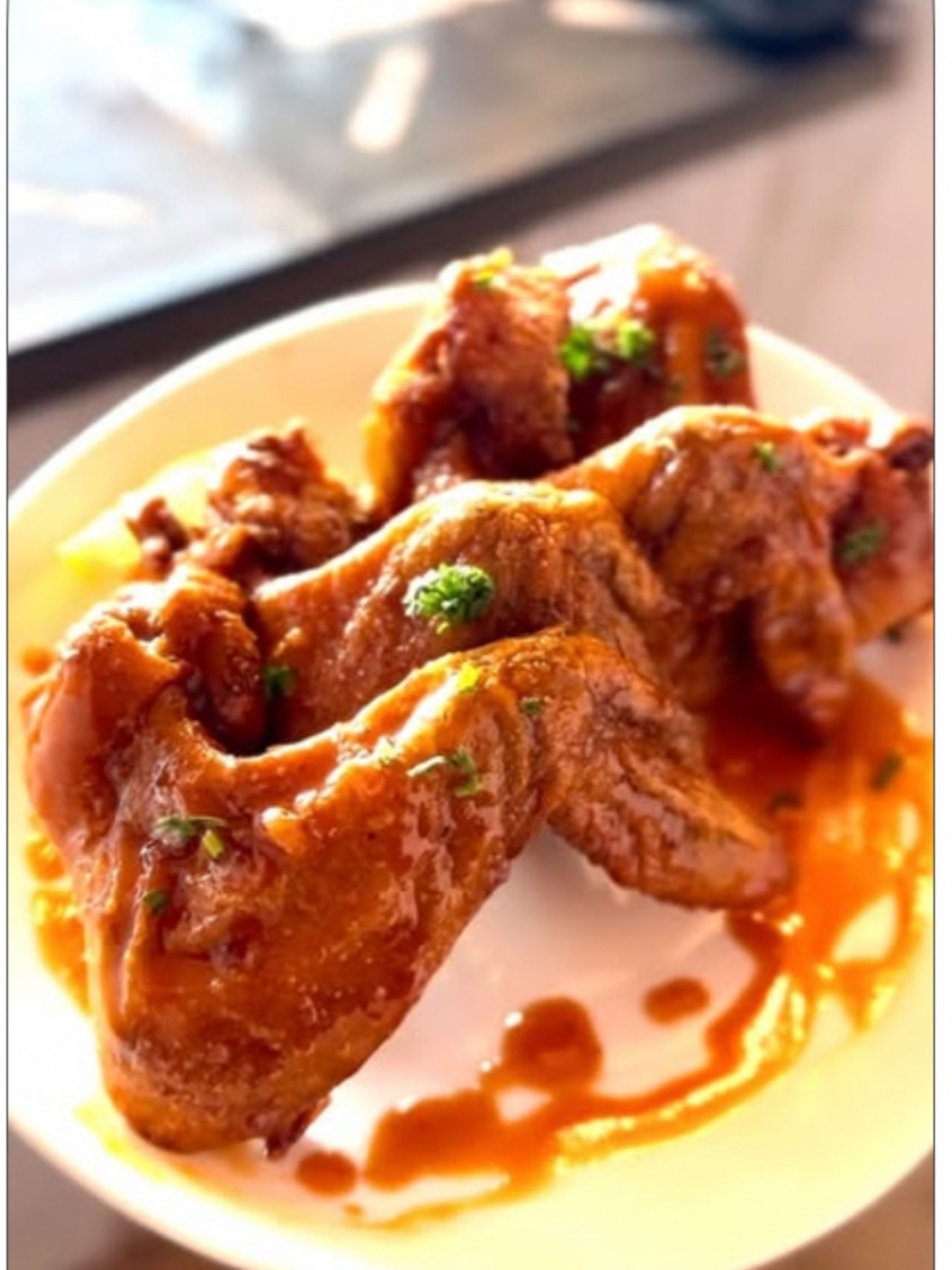 Cognac Glazed Wings.