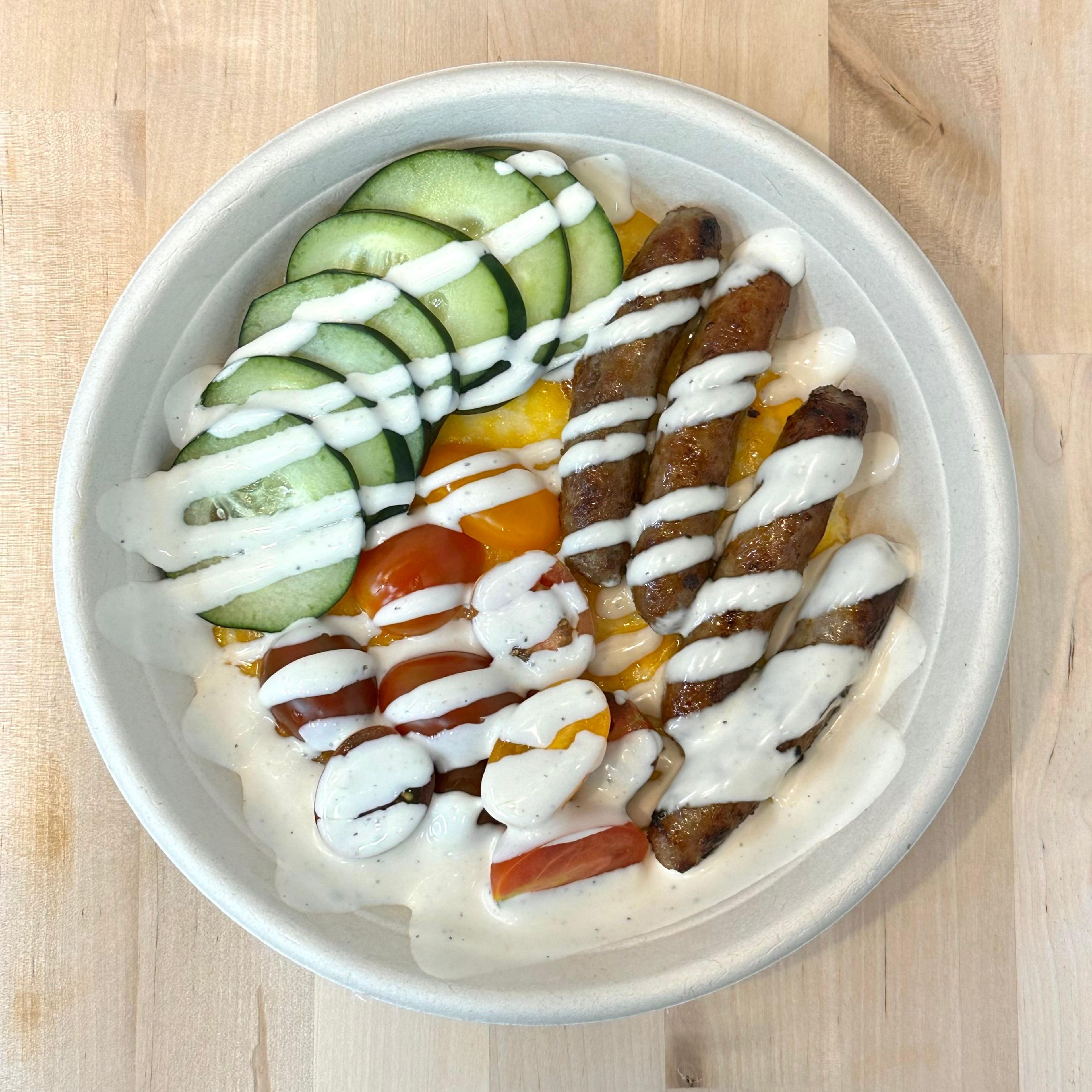 Sausage and Eggs Bowl.