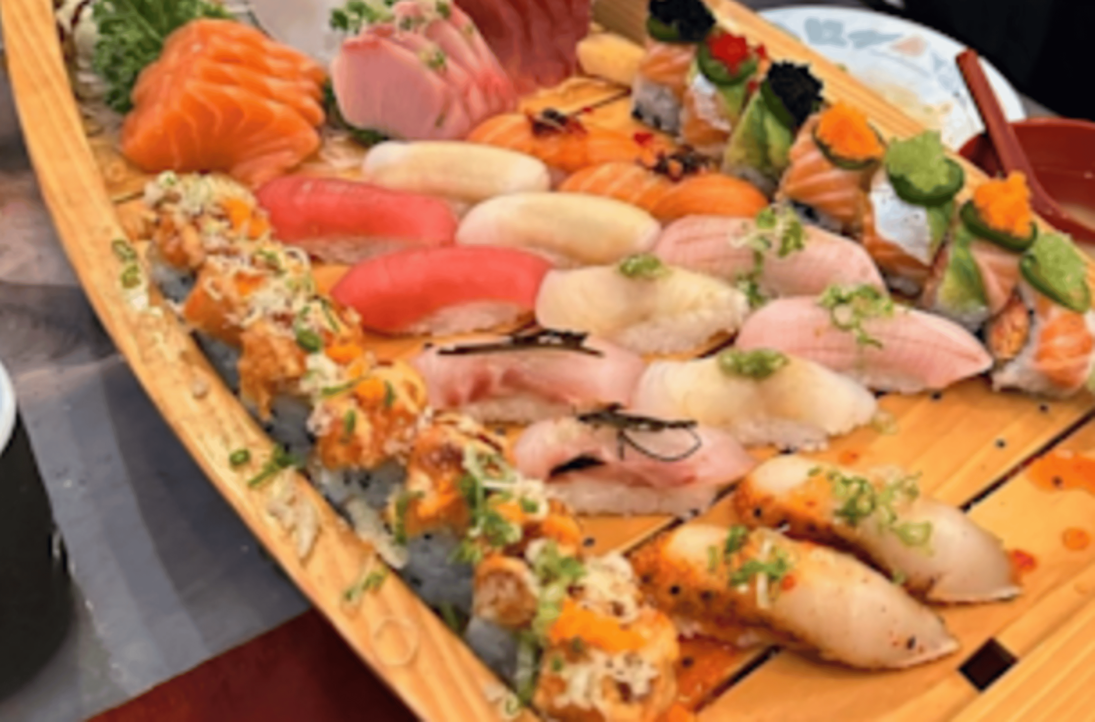 Sushi and Sashimi for 3-4.