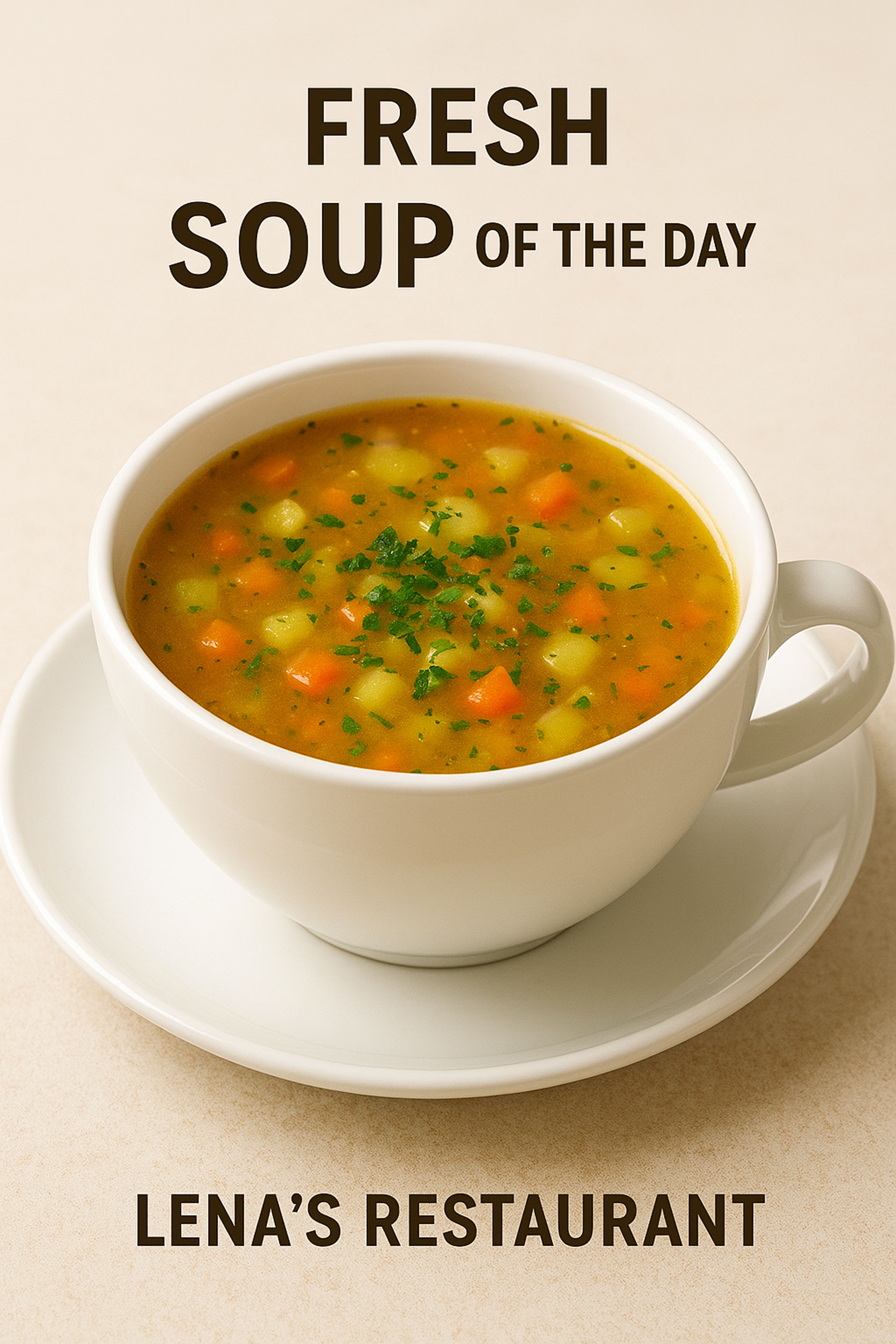 Cup Fresh Soup of the Day.