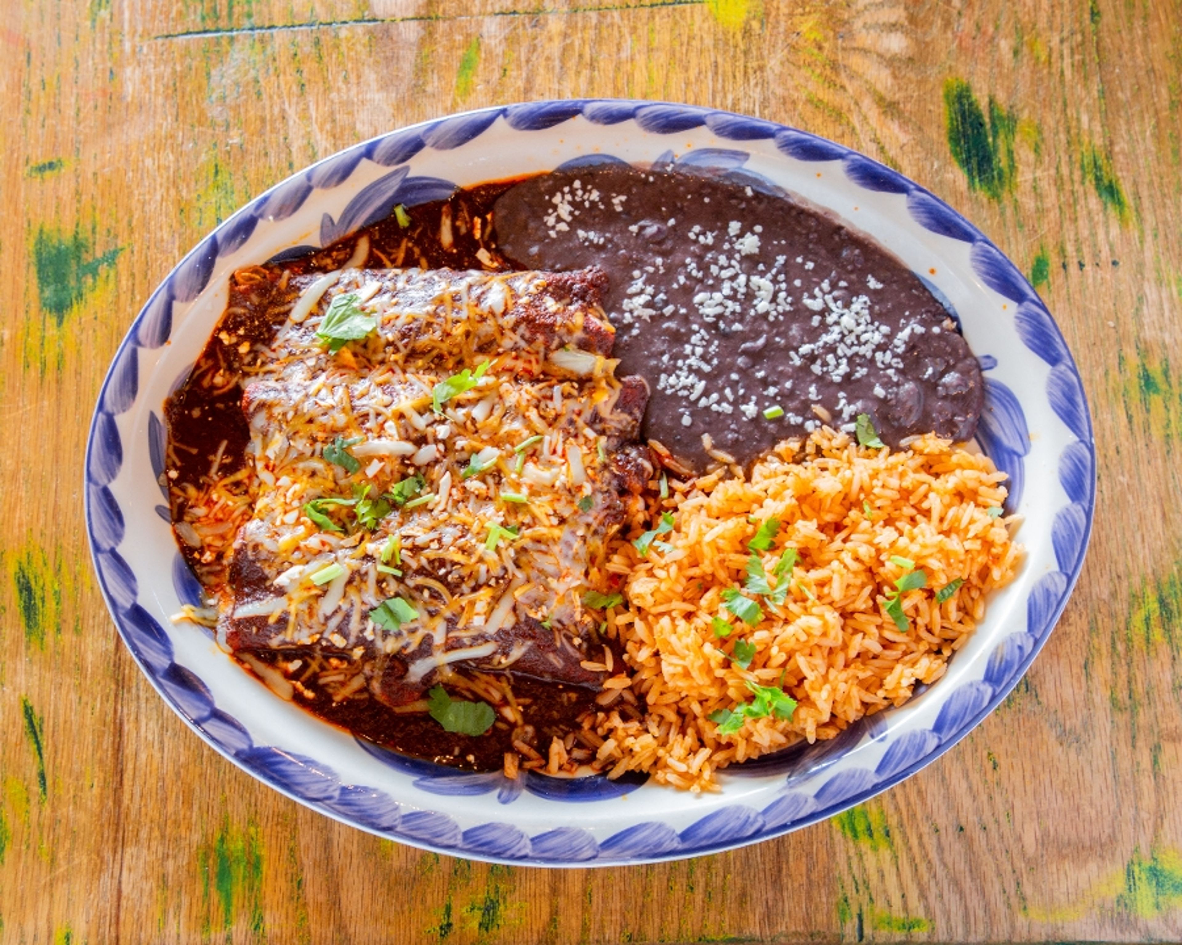 Enchiladas de Mole.