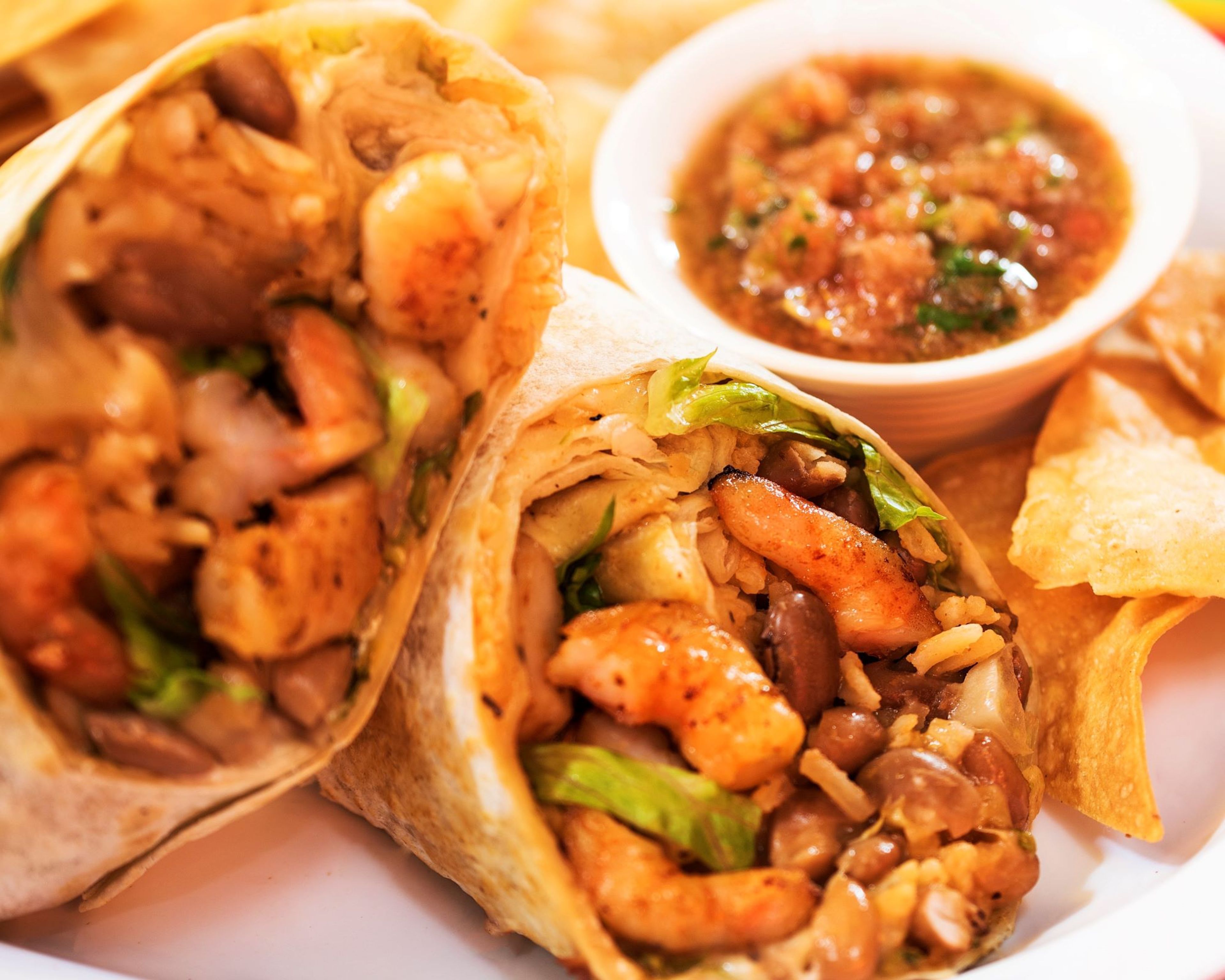Shrimp Burrito.