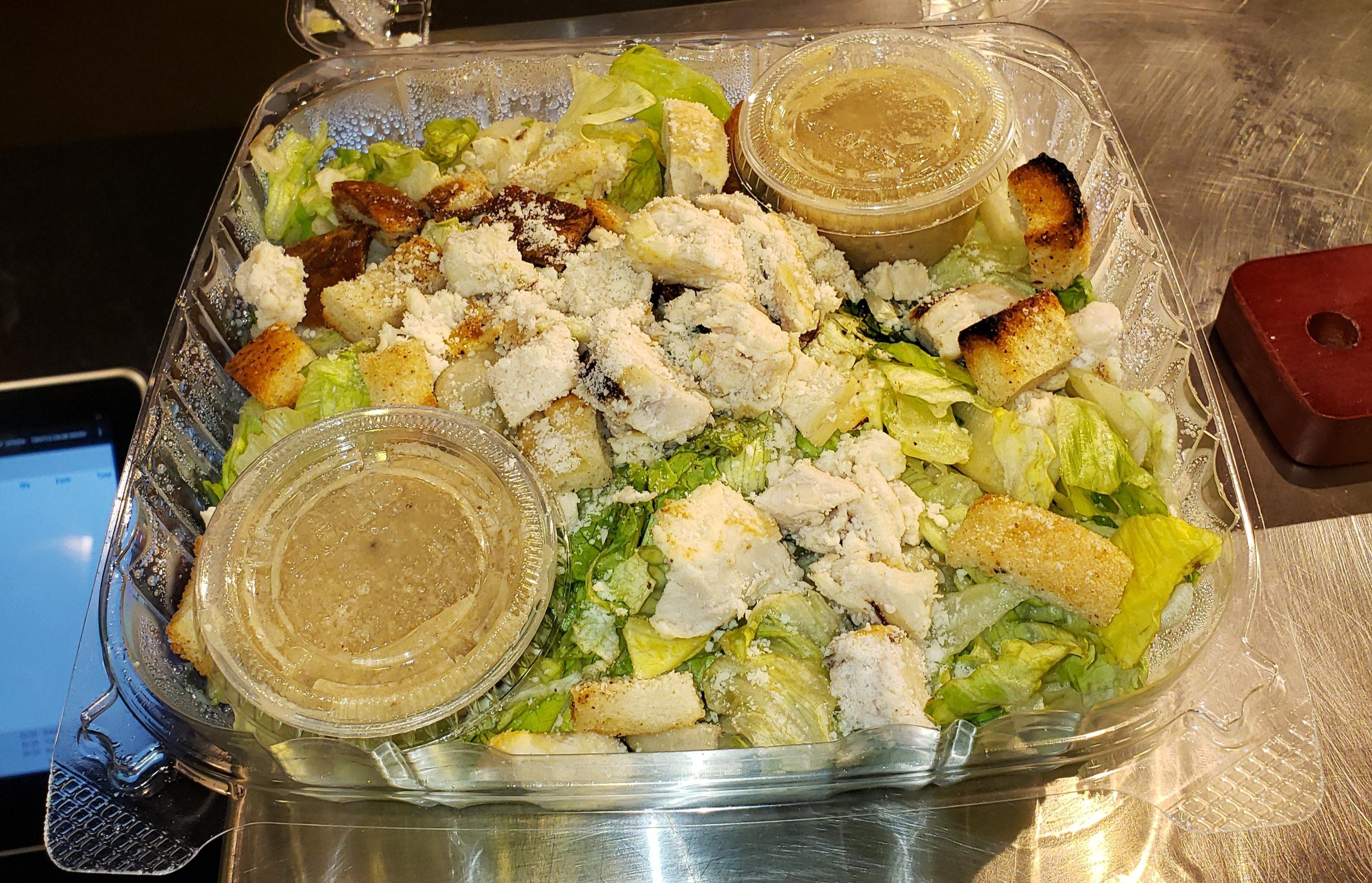 Chicken Caesar Salad.
