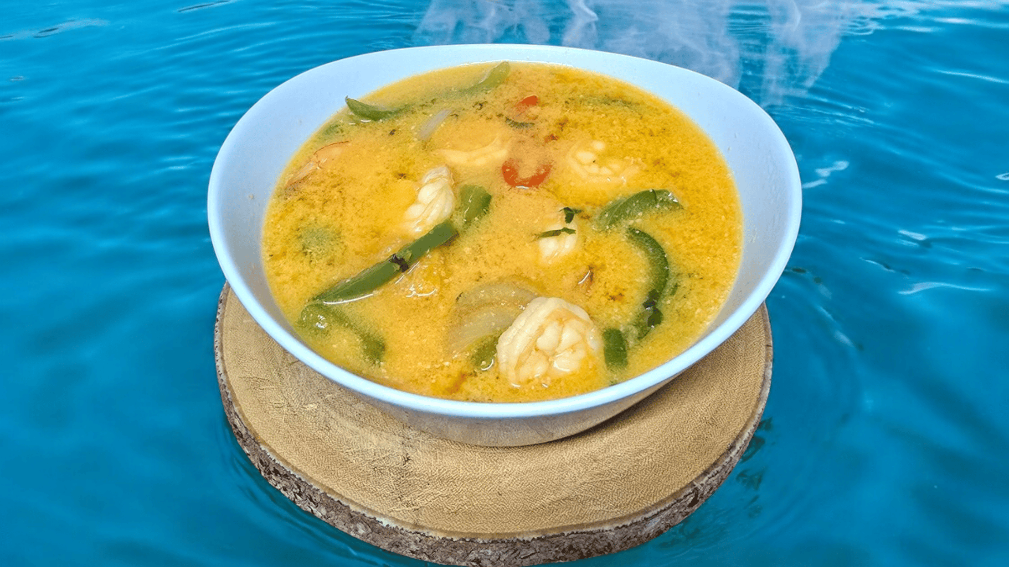 Sopa De Camarones - Shrimp Soup.
