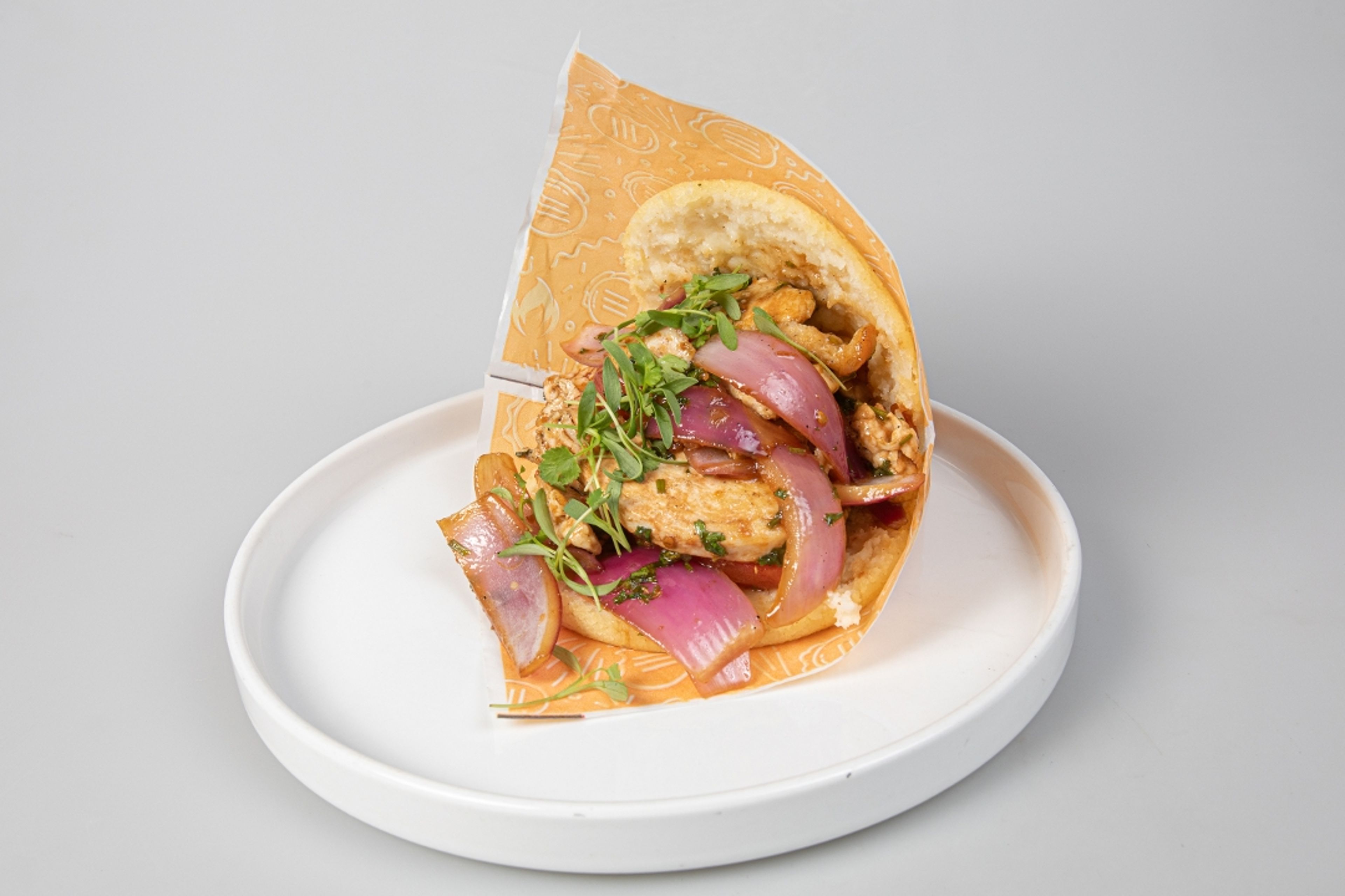 Arepa Wok Smoked Chicken.