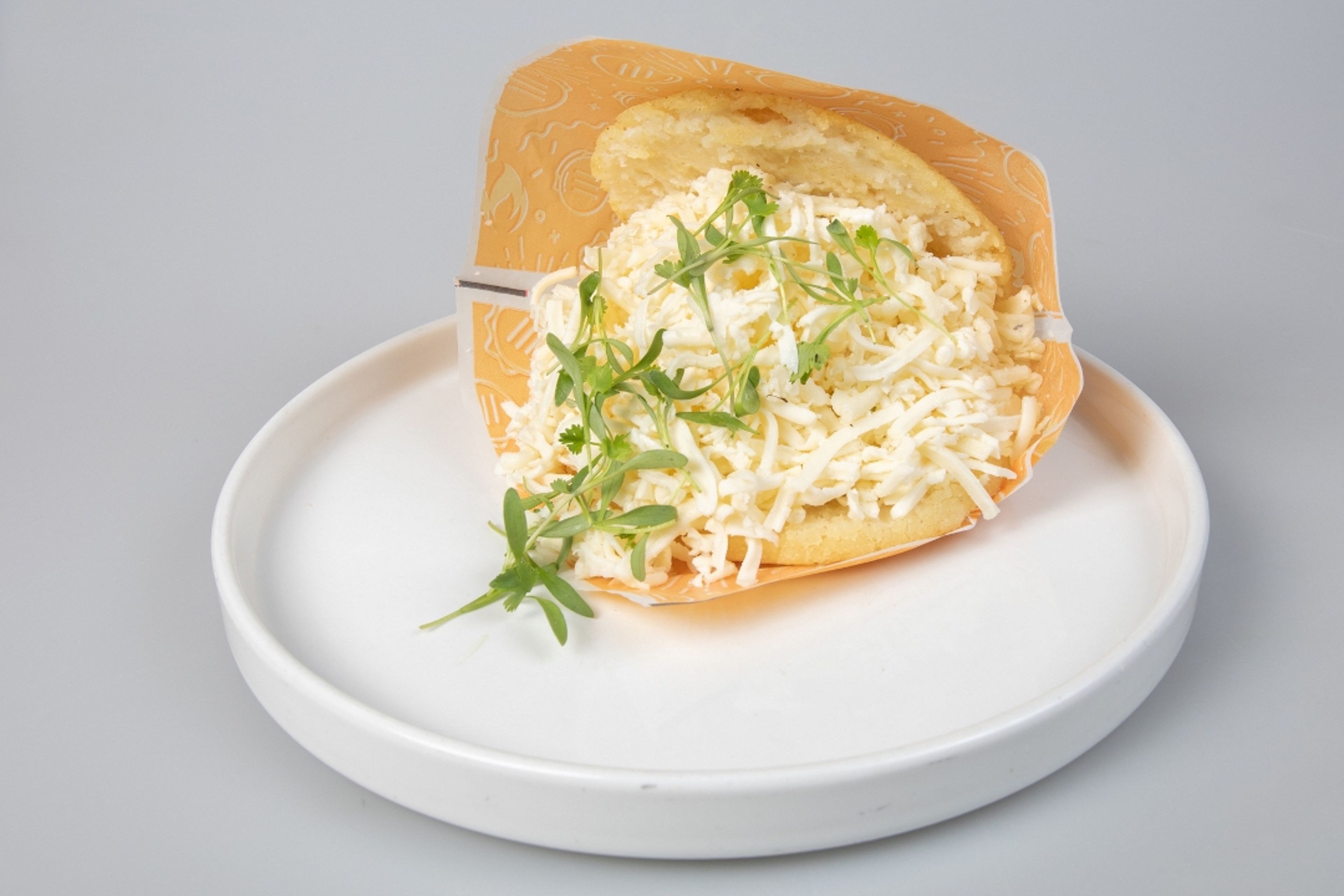 Arepa Shredded White Cheese.