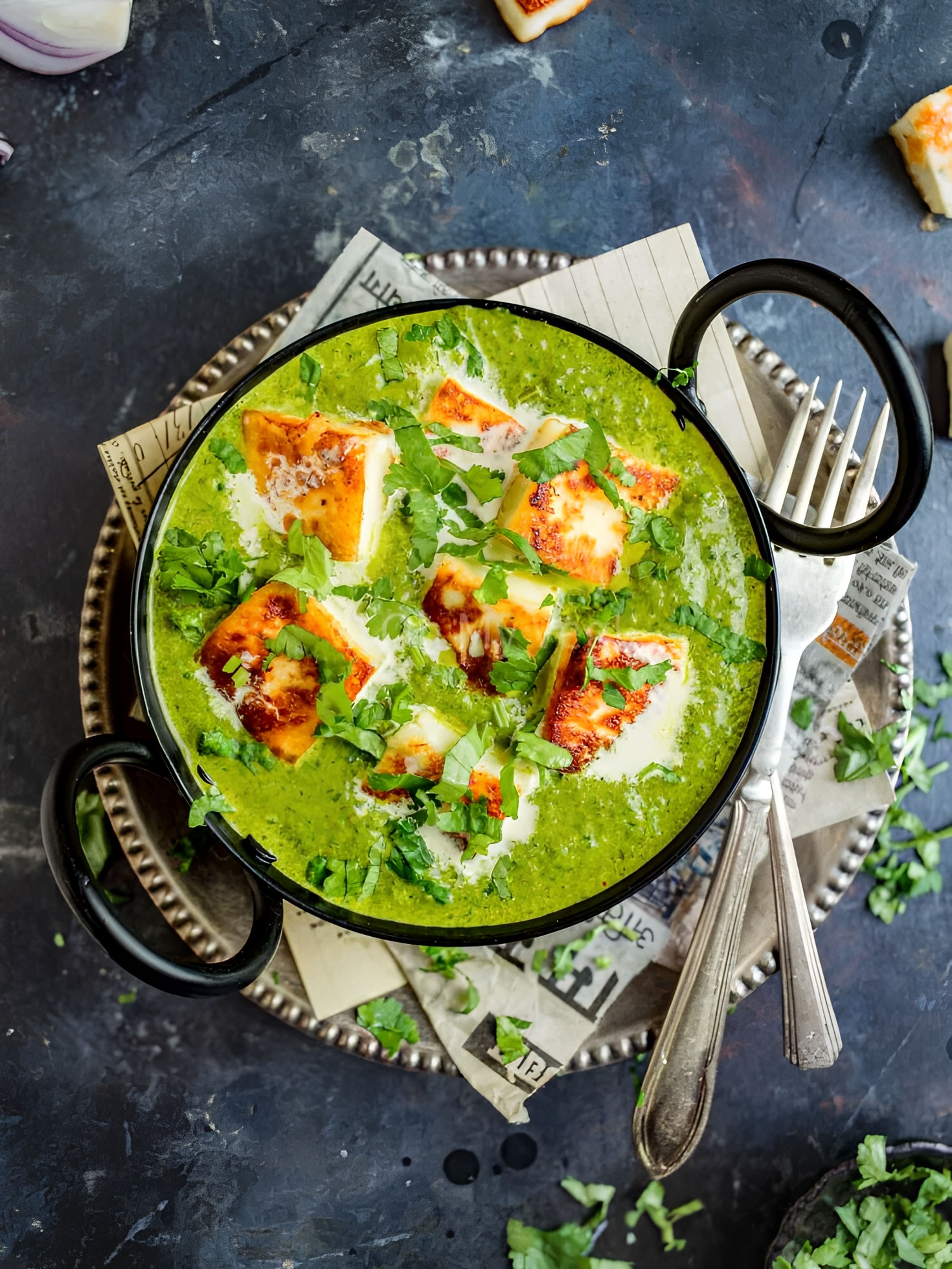 Saag Paneer (Palak).