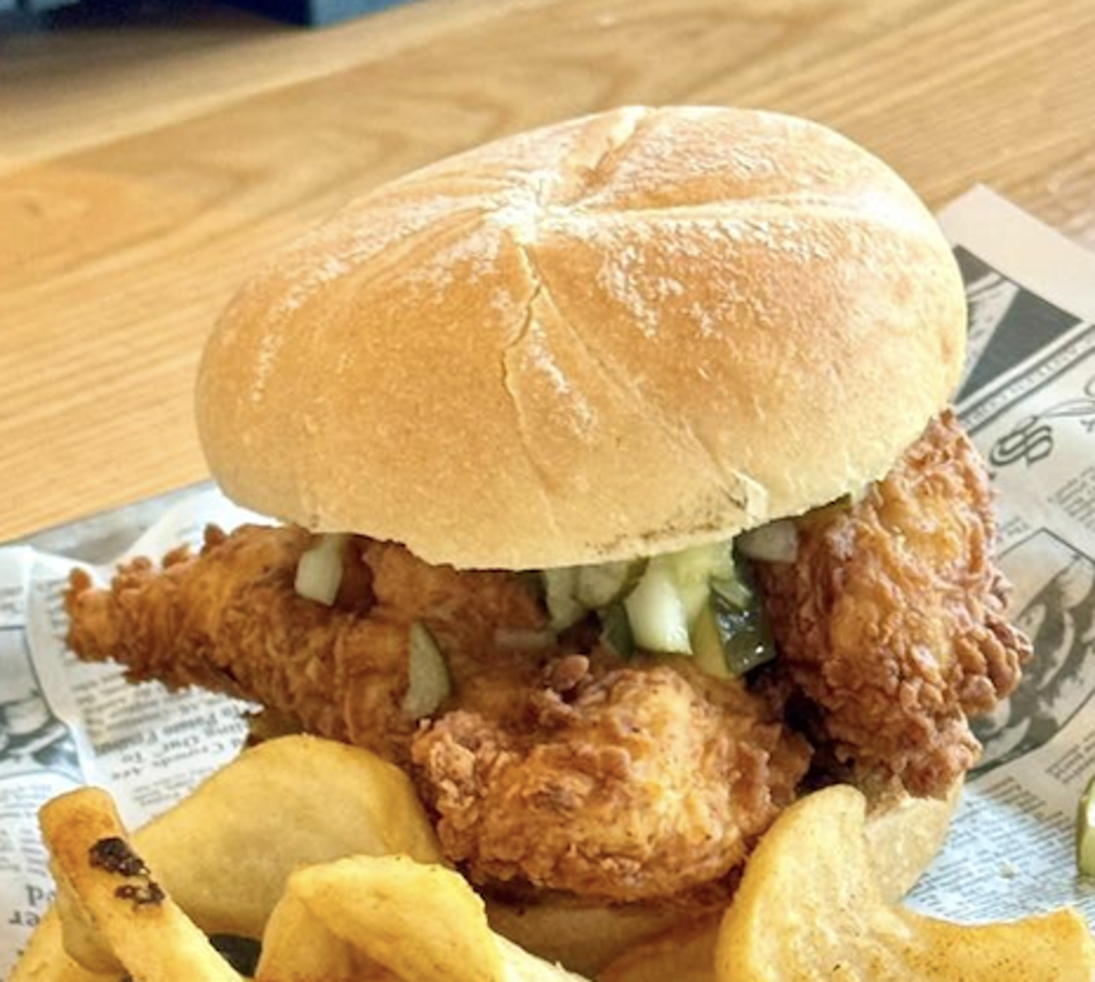 Chicken Tender Sandwich.