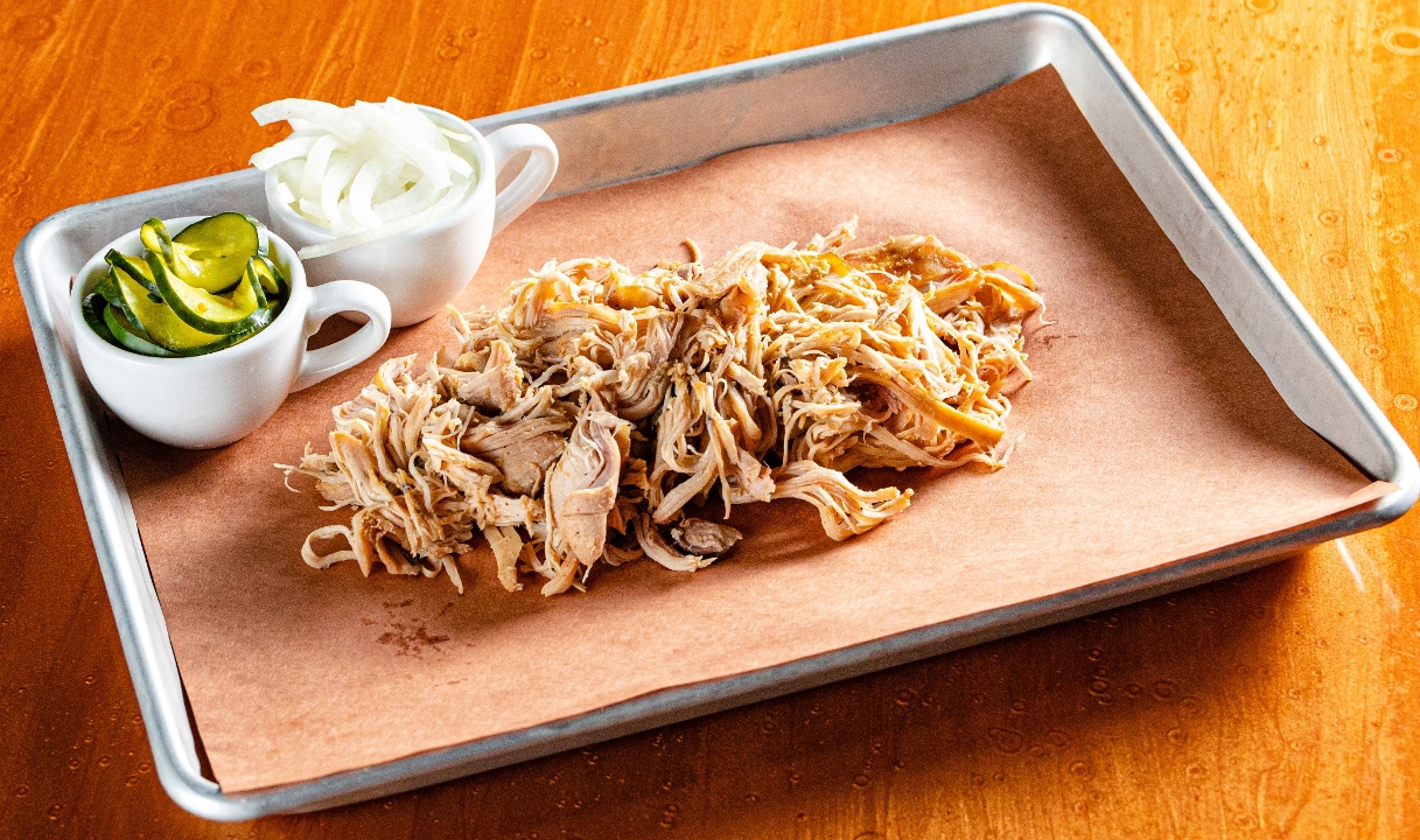 BBQ Pulled Chicken.