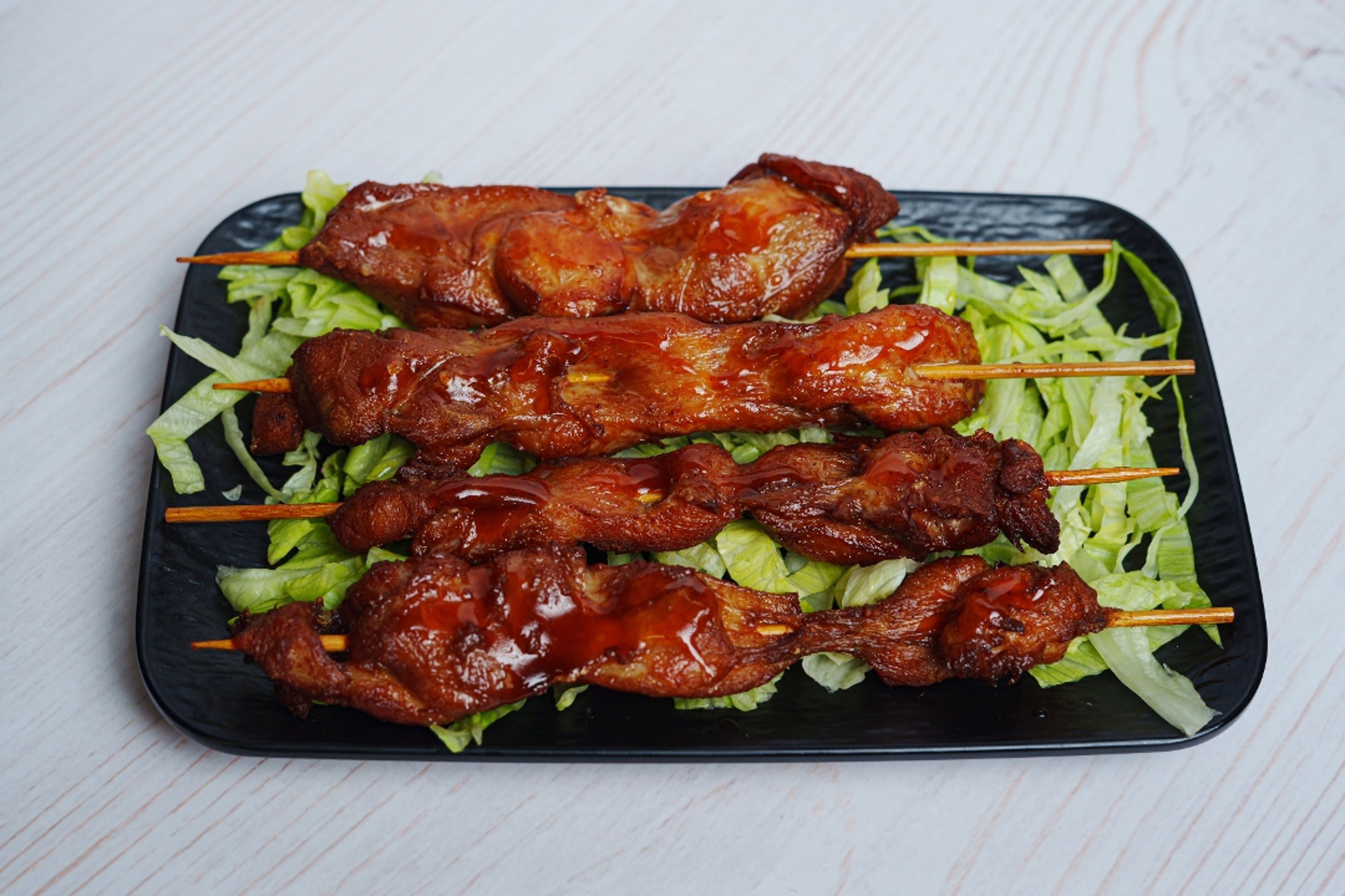 Chicken on a Stick 鸡棒 palito de pollo.