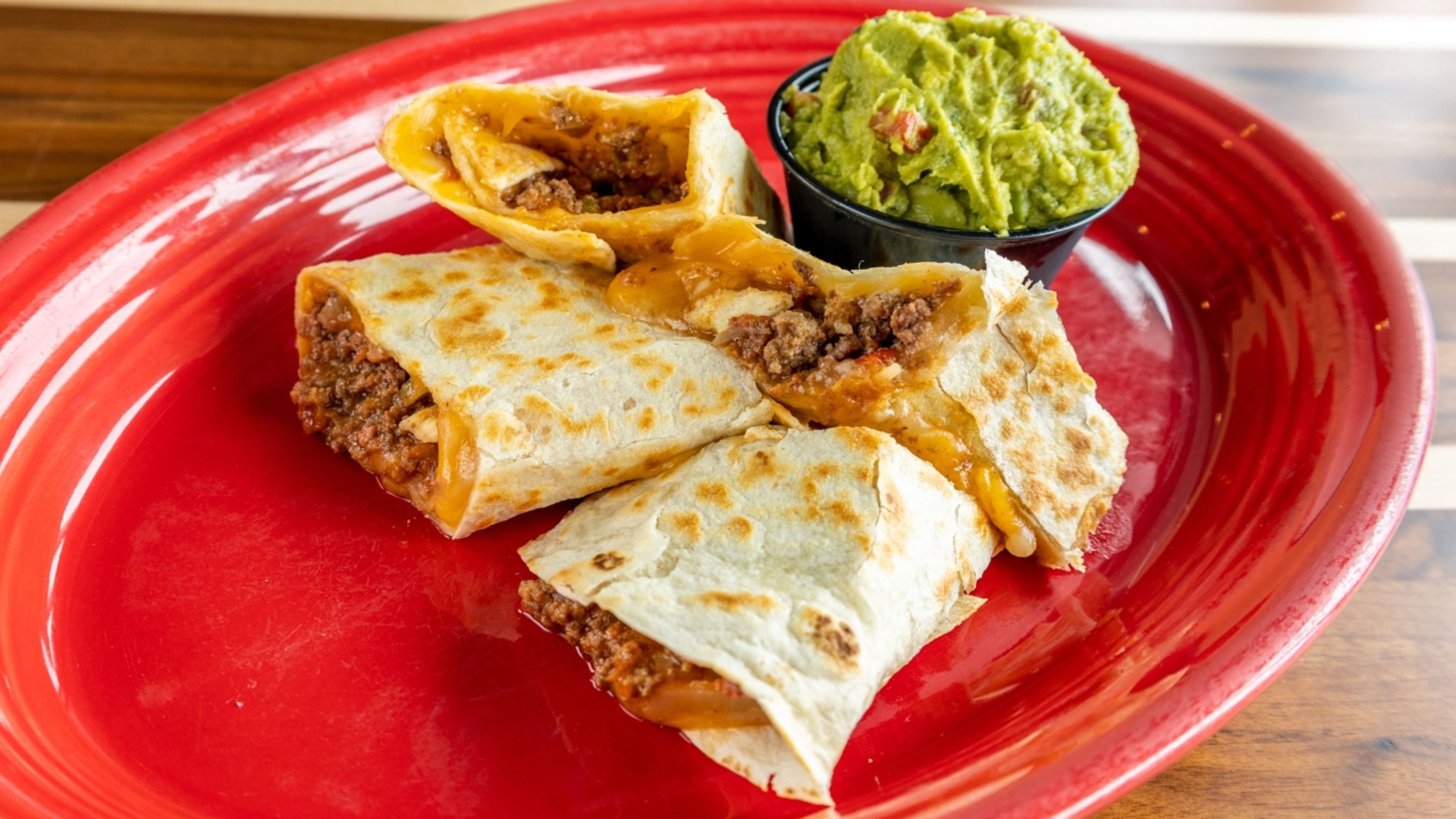 Ground Beef Quesadilla.