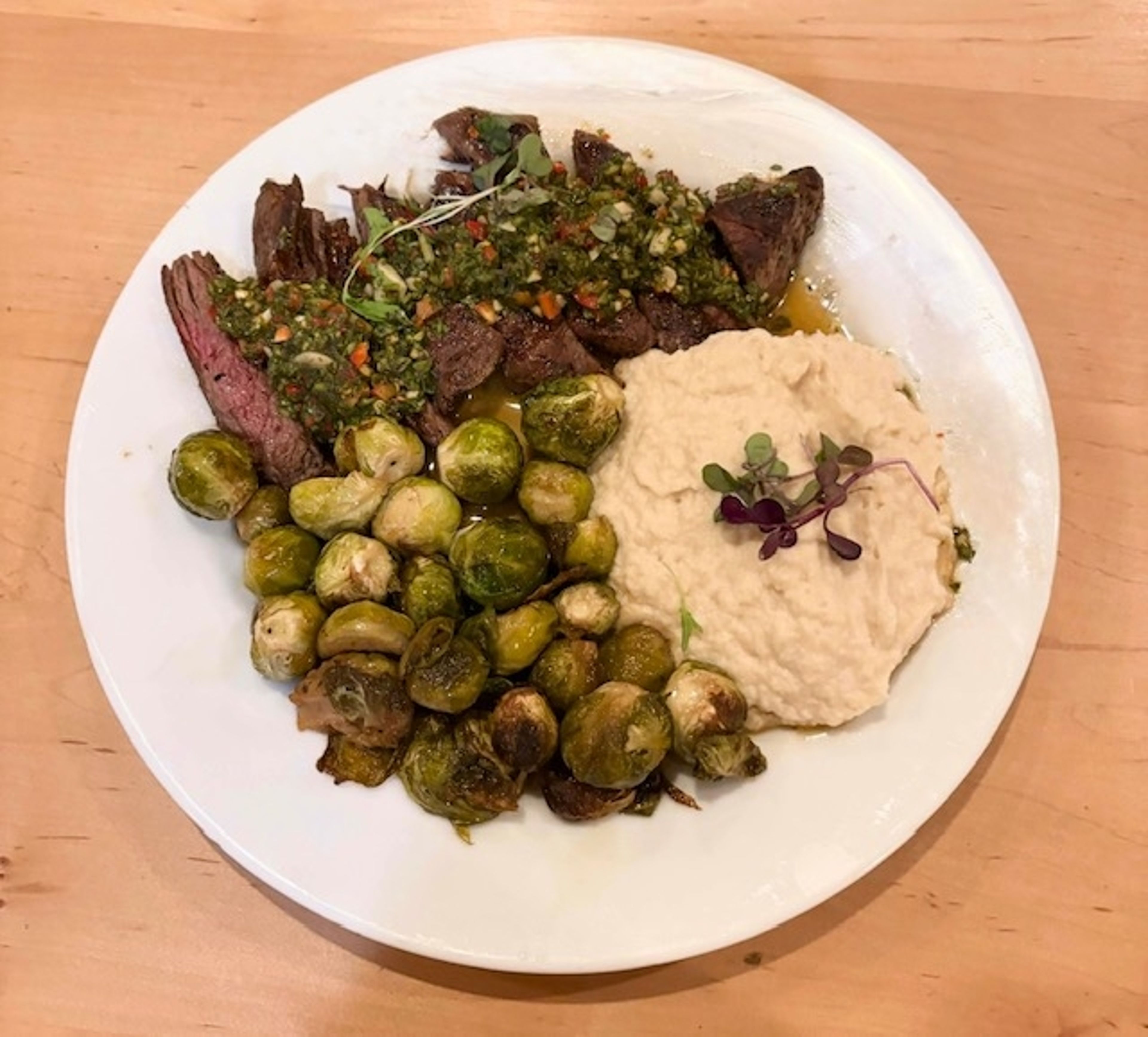 Grass-Fed Flank Steak Plate.