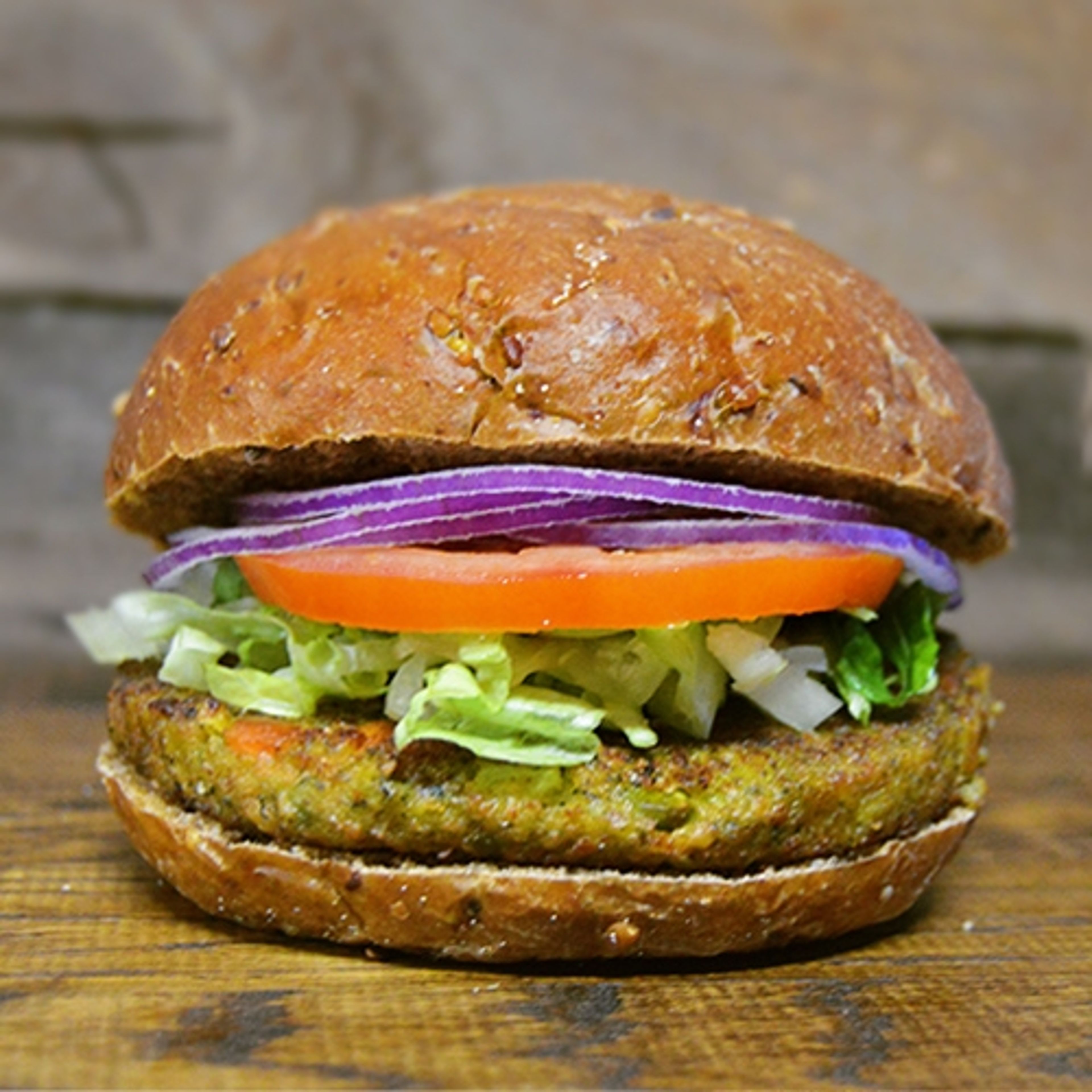 VEGGIE BURGER.