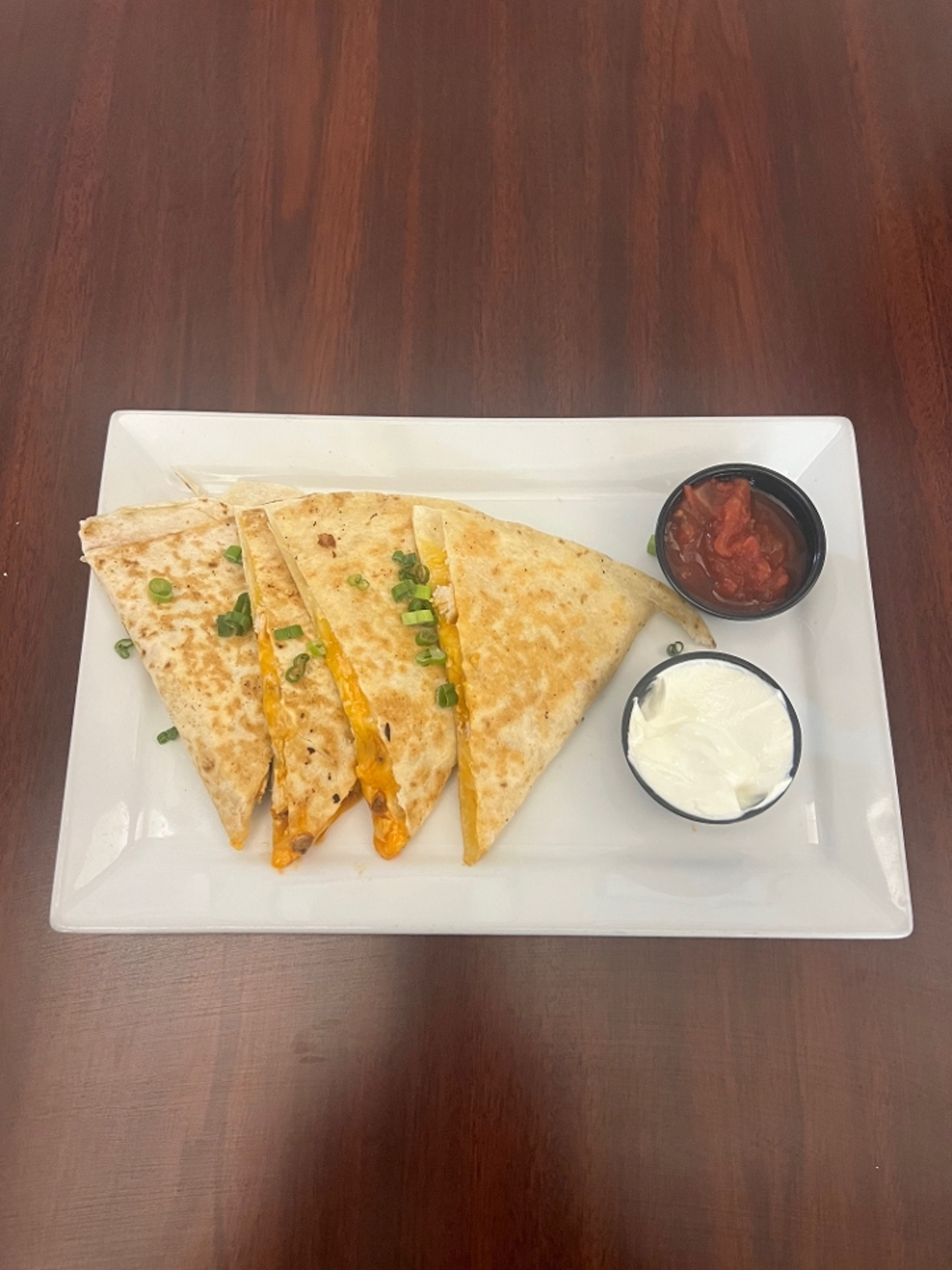 Buffalo Chicken Quesadilla.