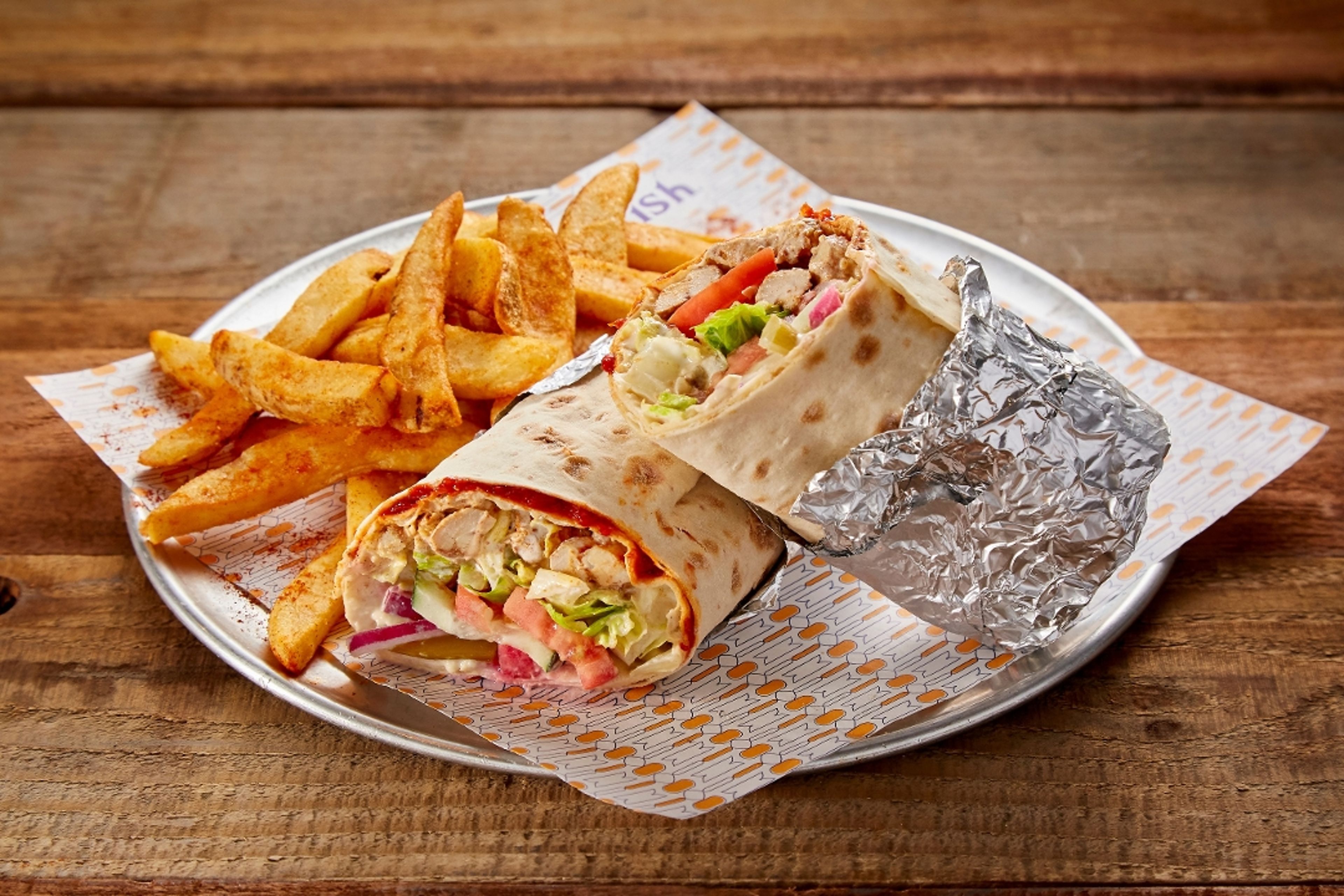 Chicken Shawarma Wrap.