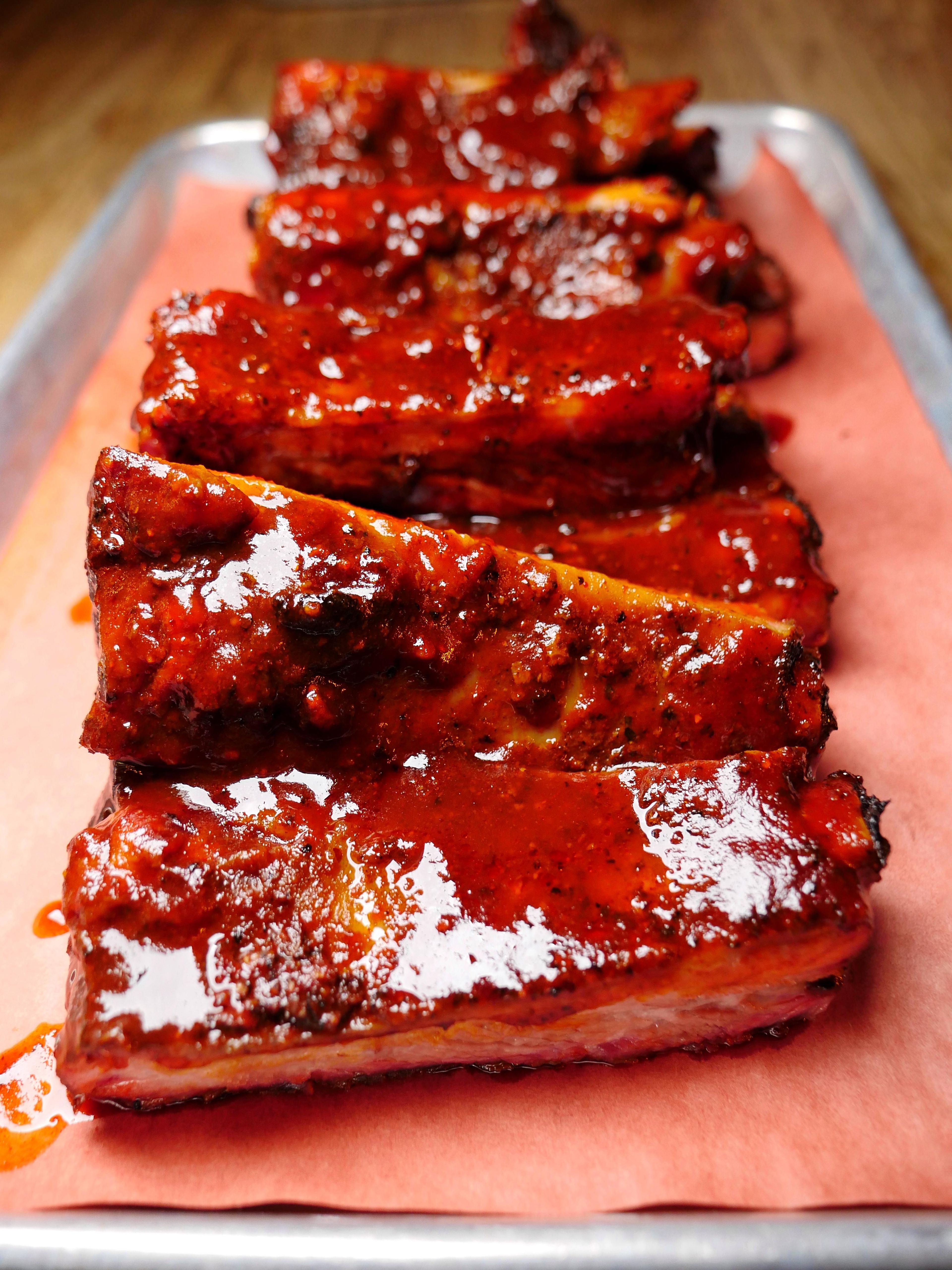 Sticky Glazed Ribs (Half Rack).