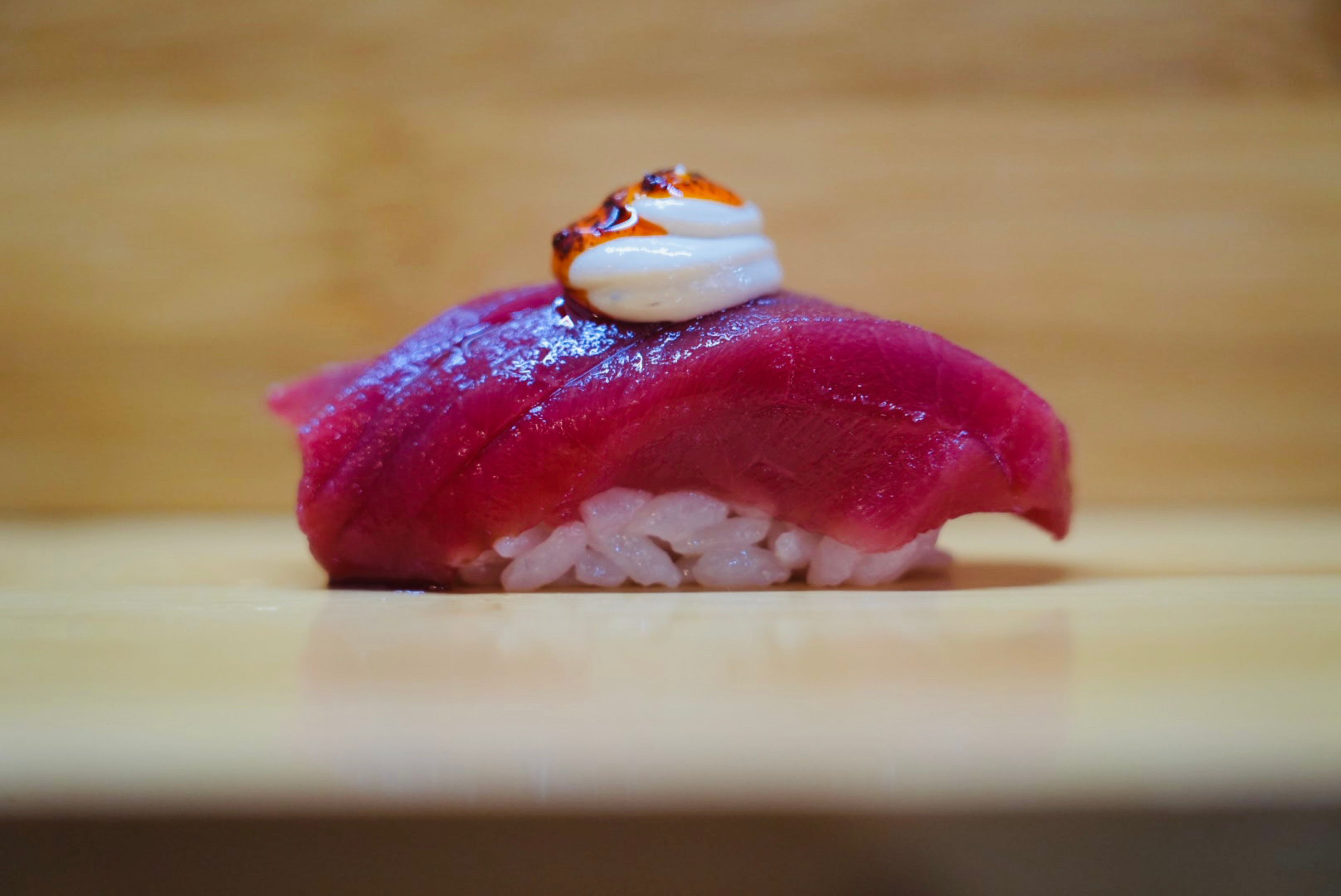 Tuna Tofu Chili Sushi.