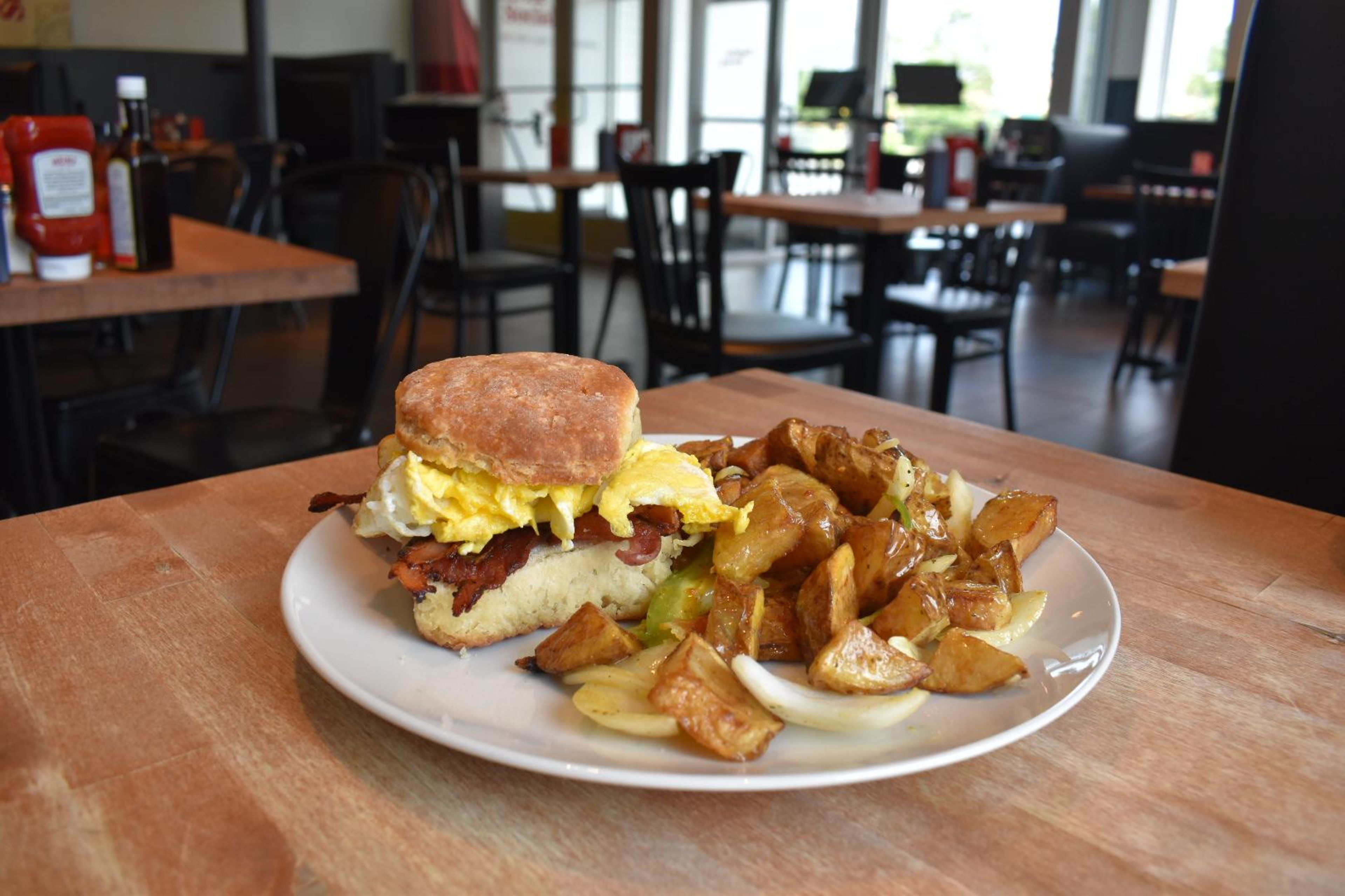 Bacon Biscuit sandwich.