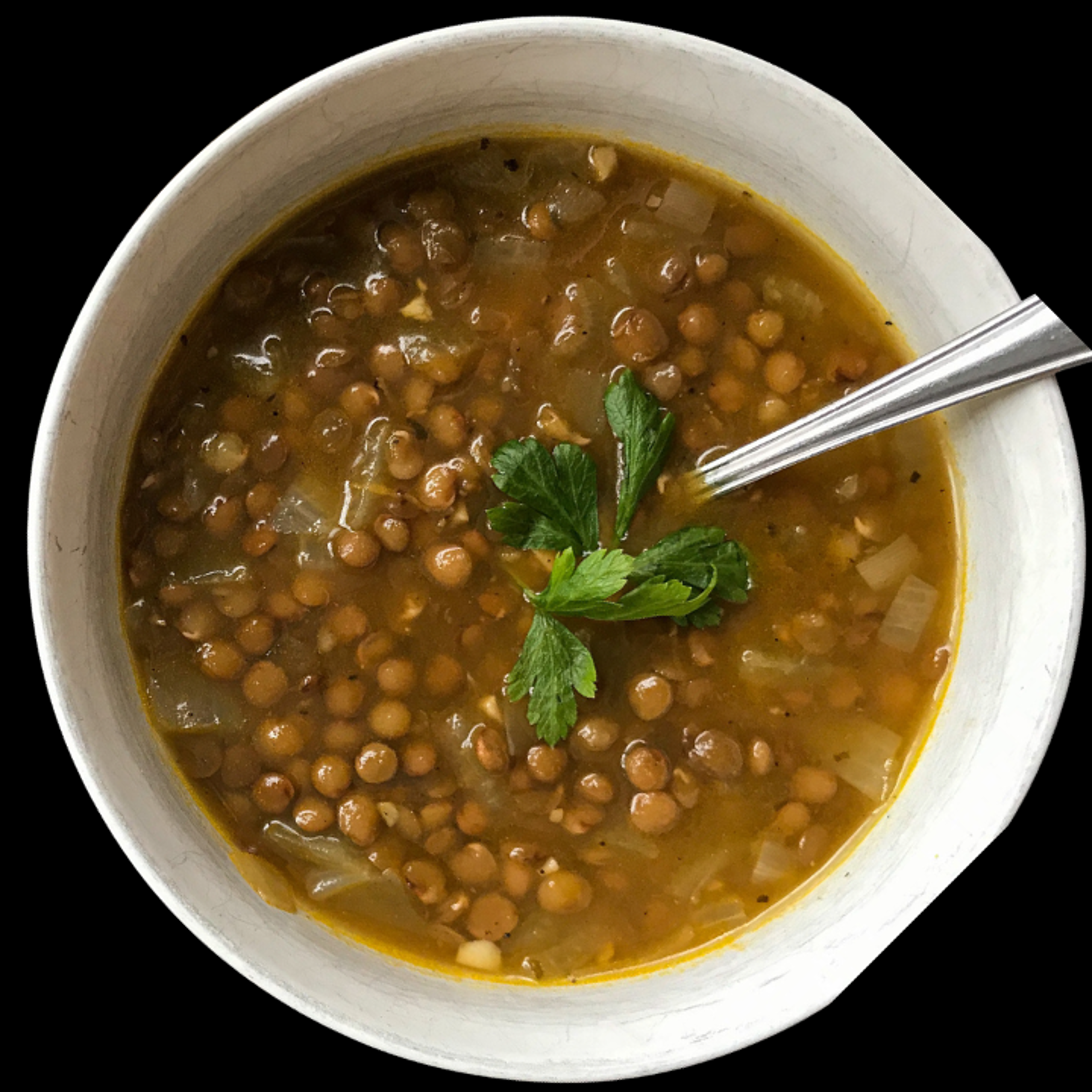 Classic Mediterranean Lentil Soup.
