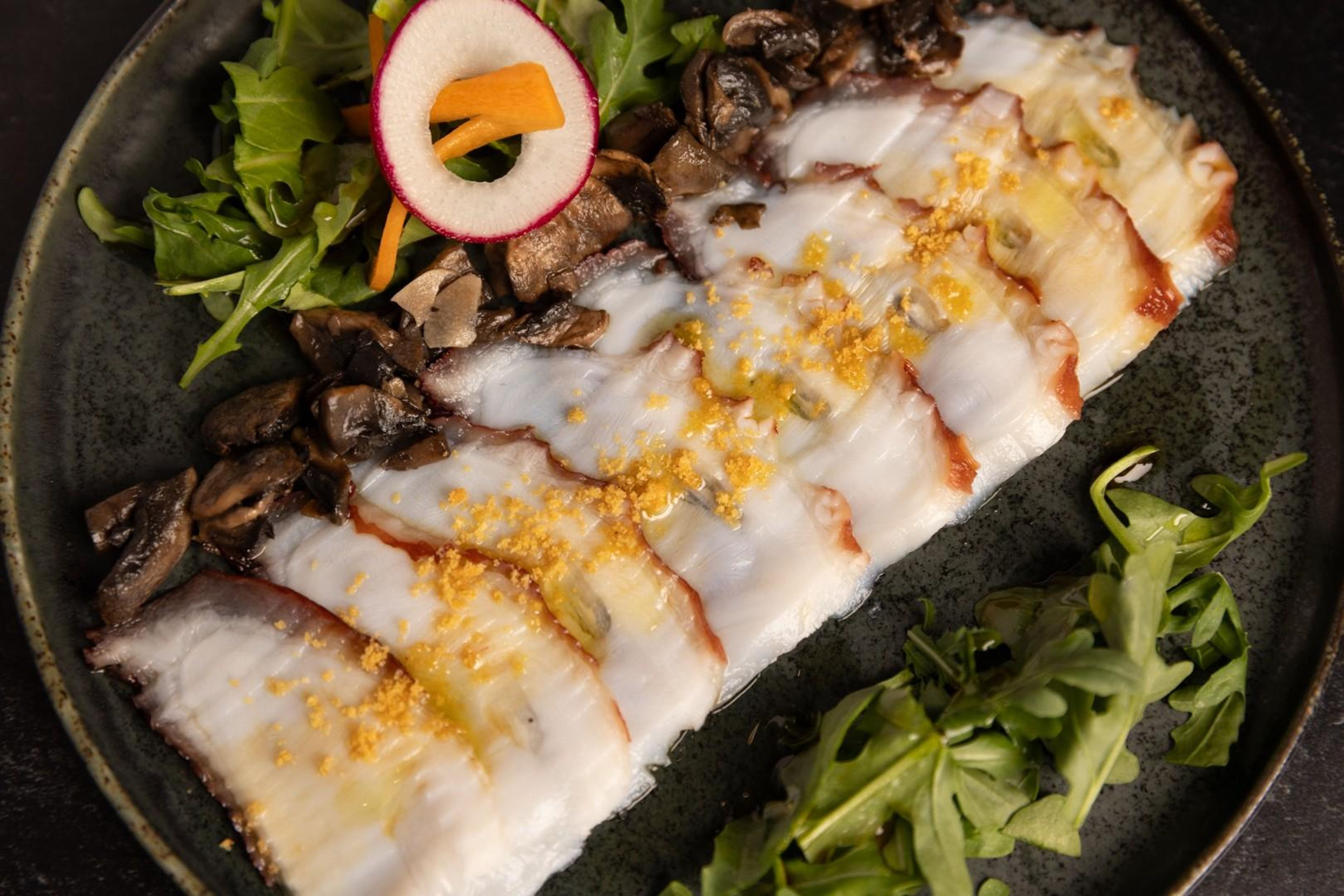 Octopus Carpaccio.