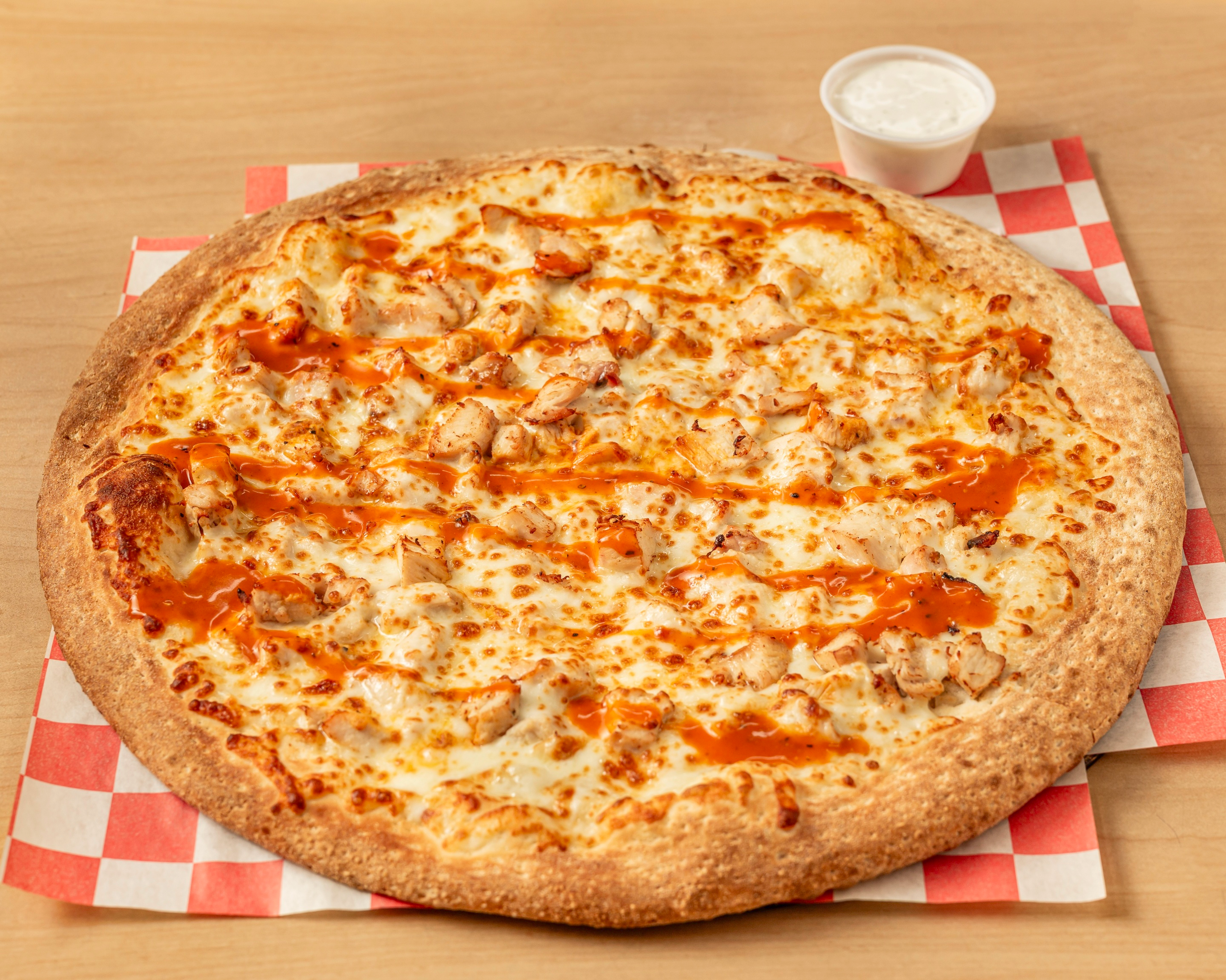 Buffalo Chicken Pizza.