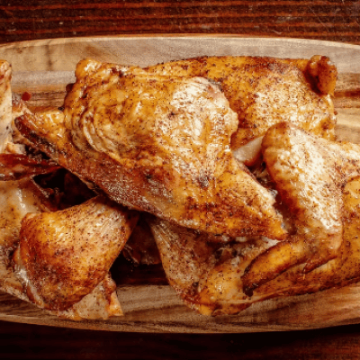 HALF SMOKED CHICKEN PLATE.