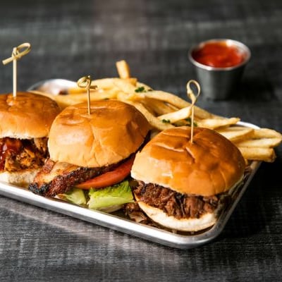 BARBECUE SLIDERS.