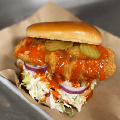 BUFFALO CHICKEN SANDWICH.