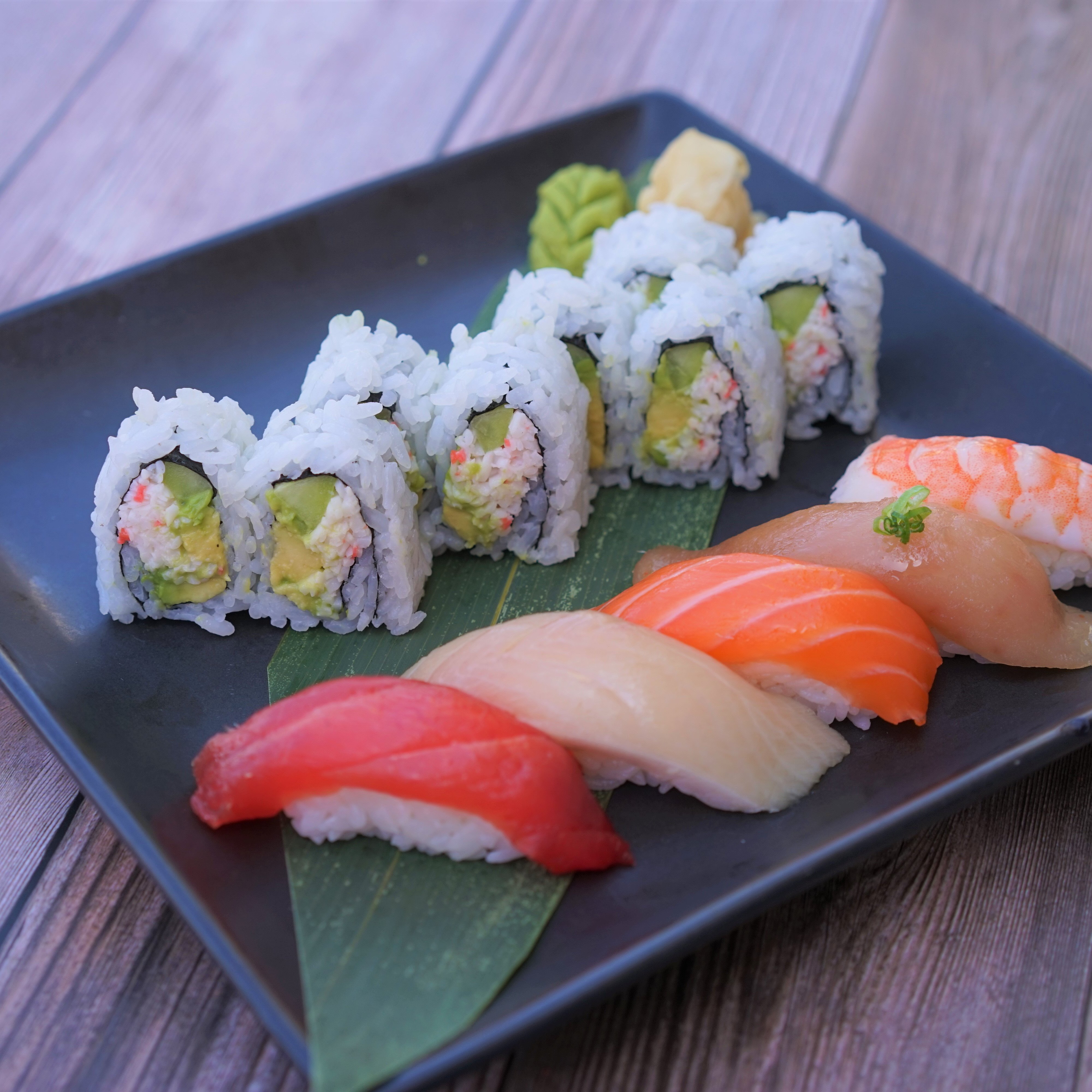 Sushi and California Roll.