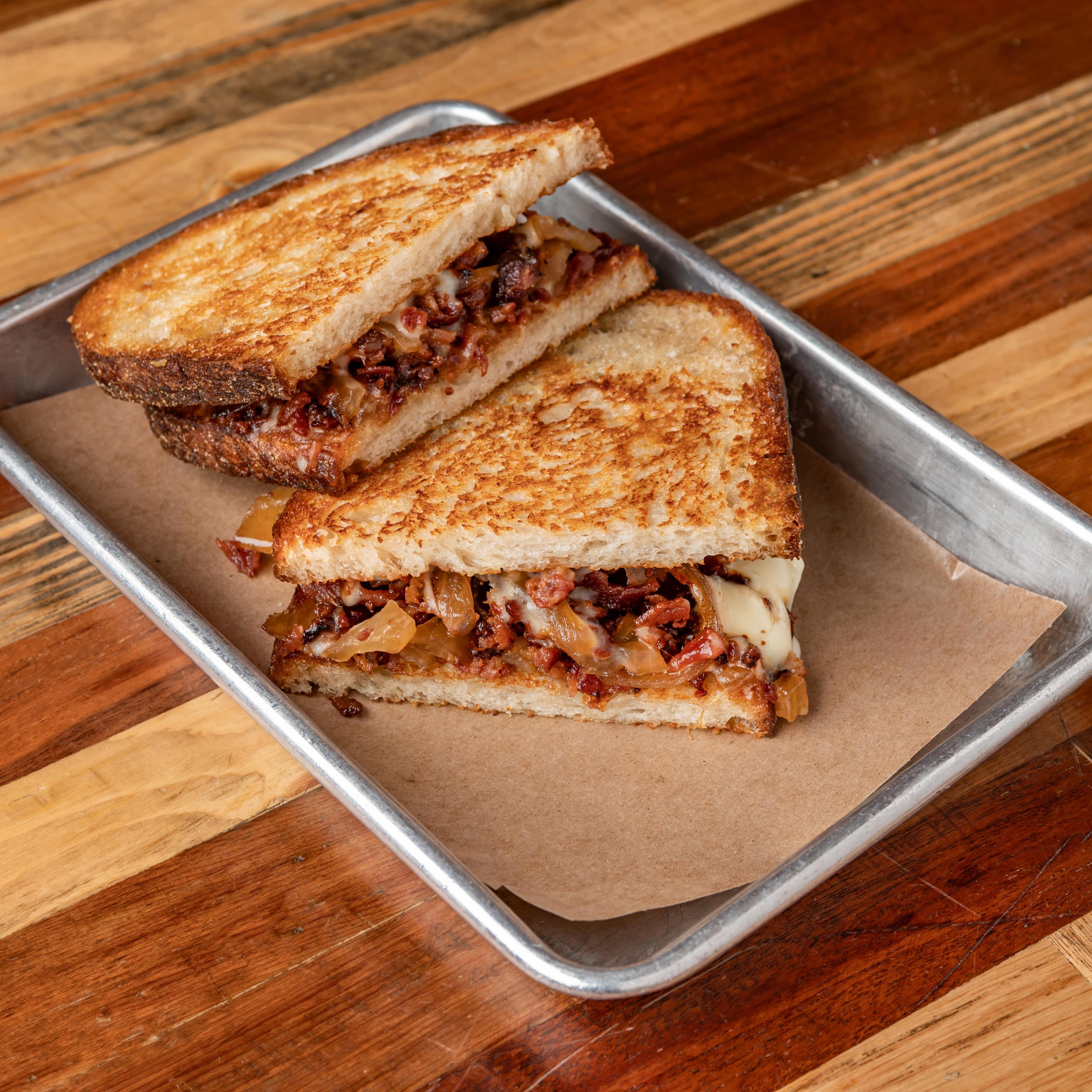 Brie & Bacon Grilled Cheese.
