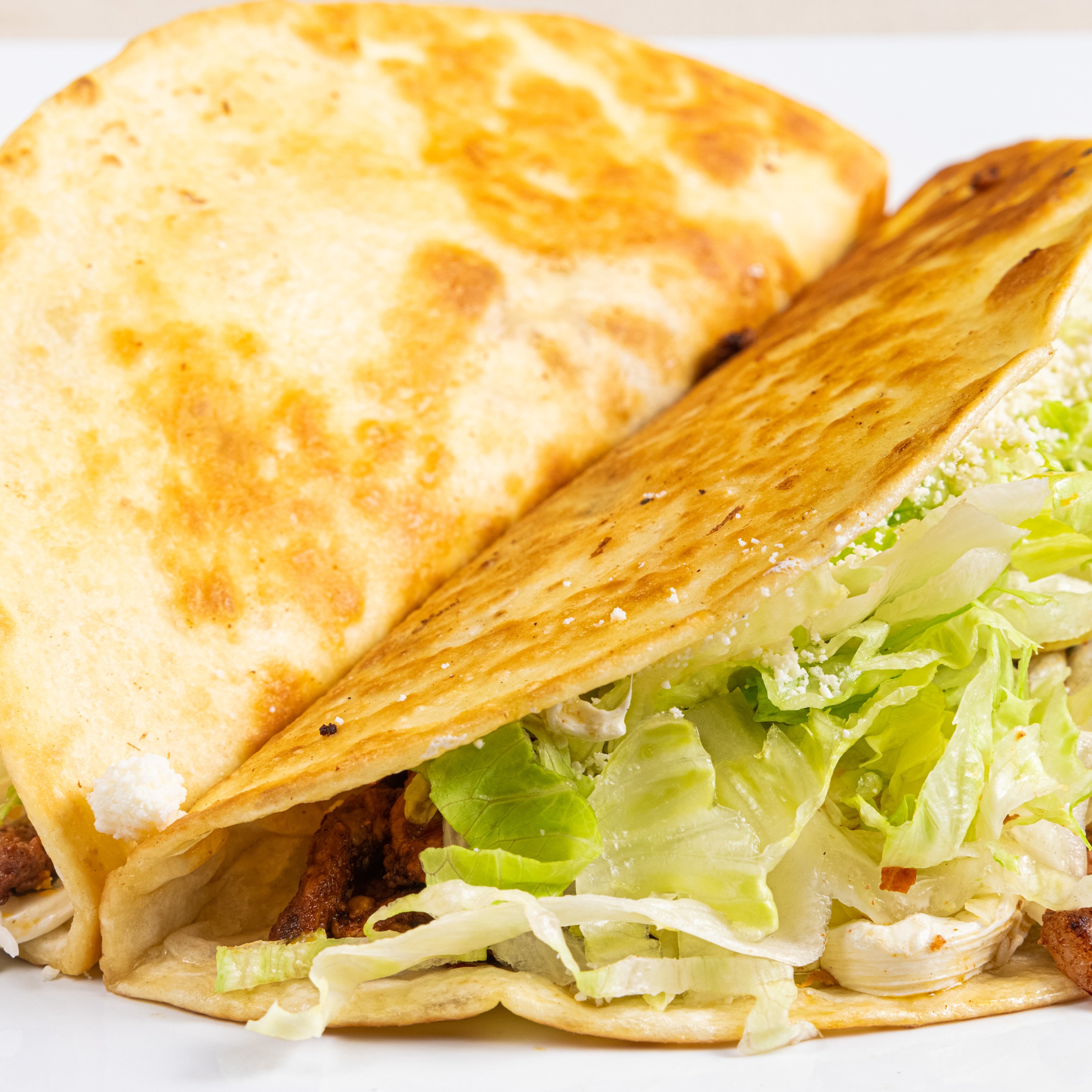Spicy Pork Quesadilla.