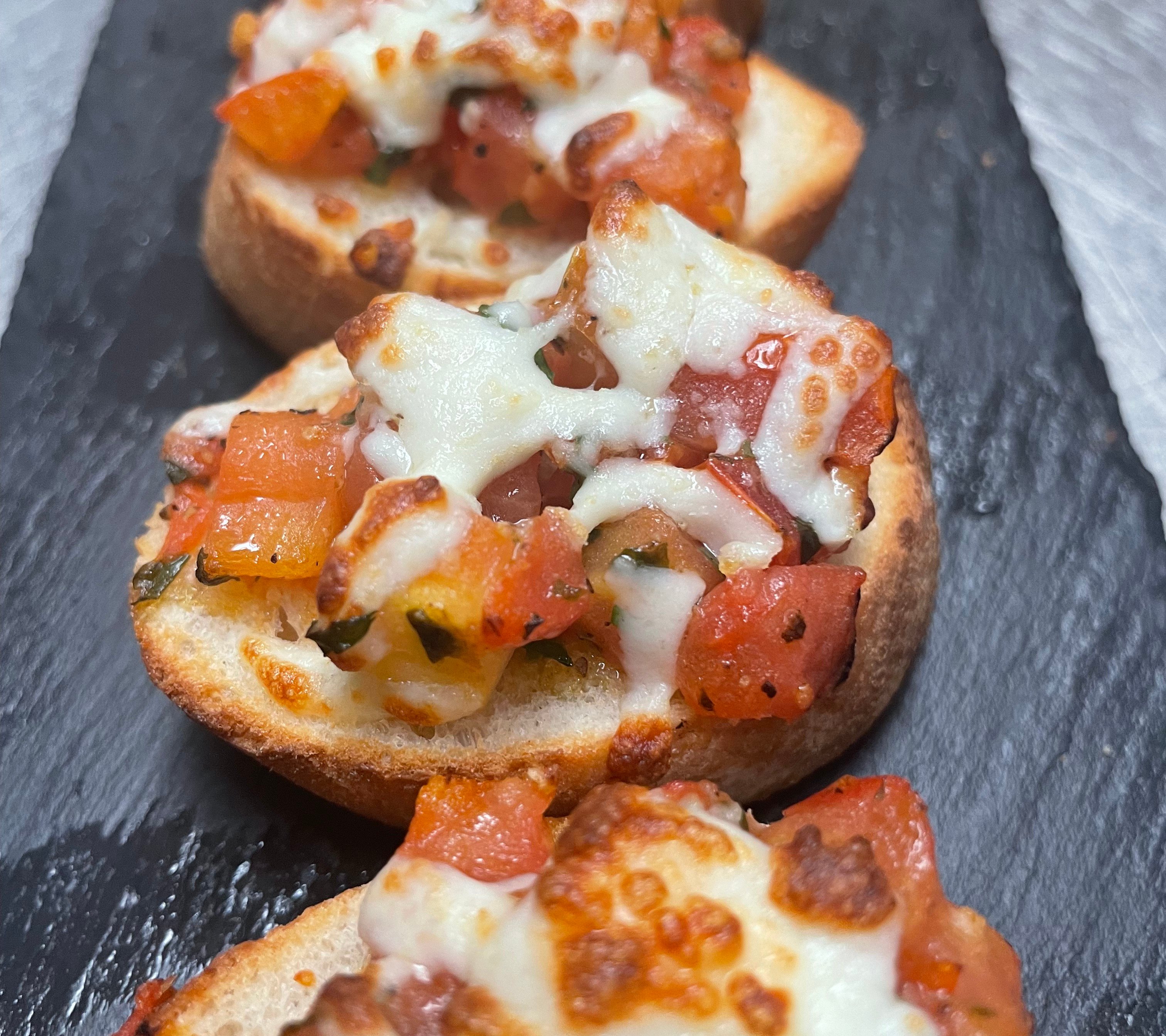 Tomato Bruschetta with Cheese