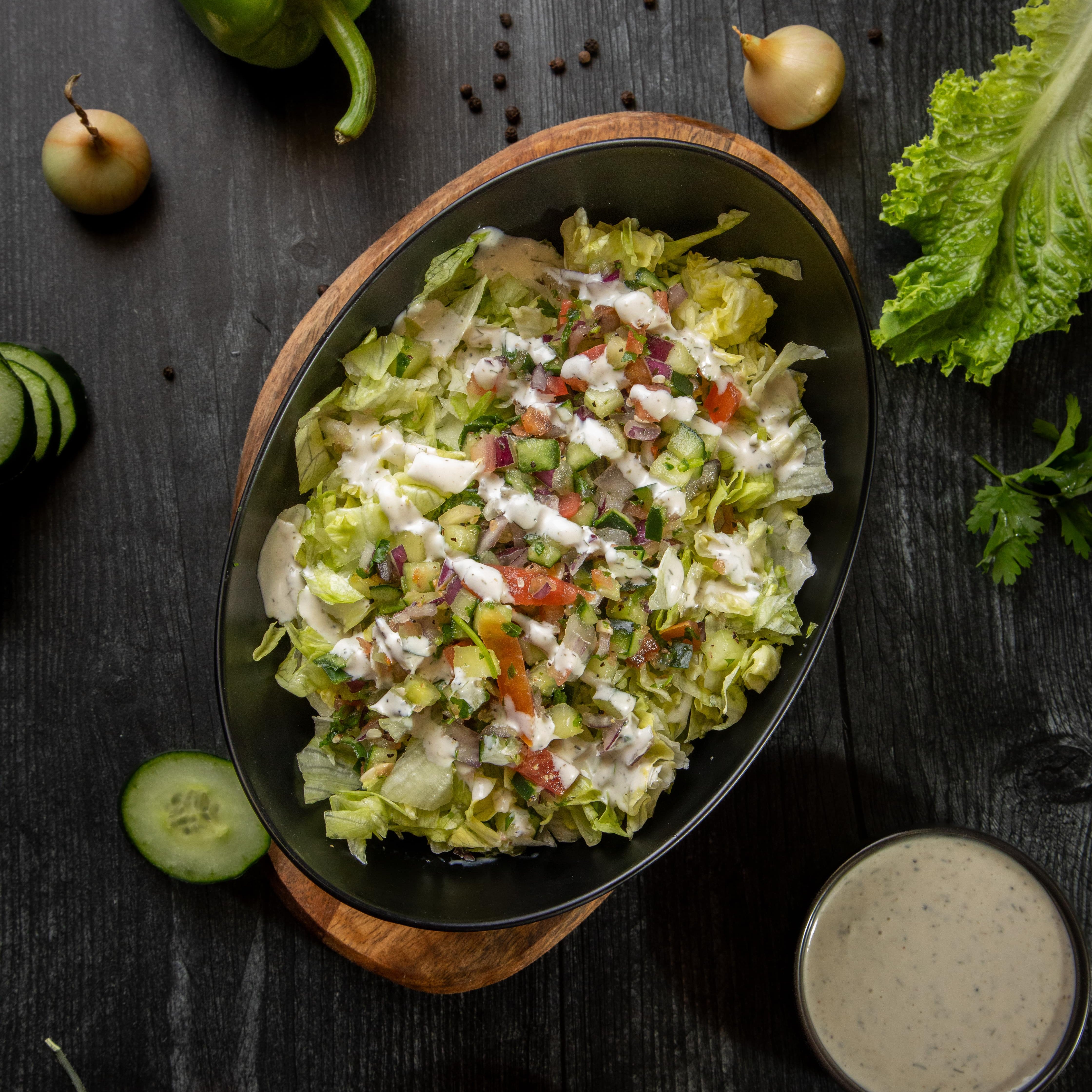 Fresh Salads: Halal, Mediterranean, and More