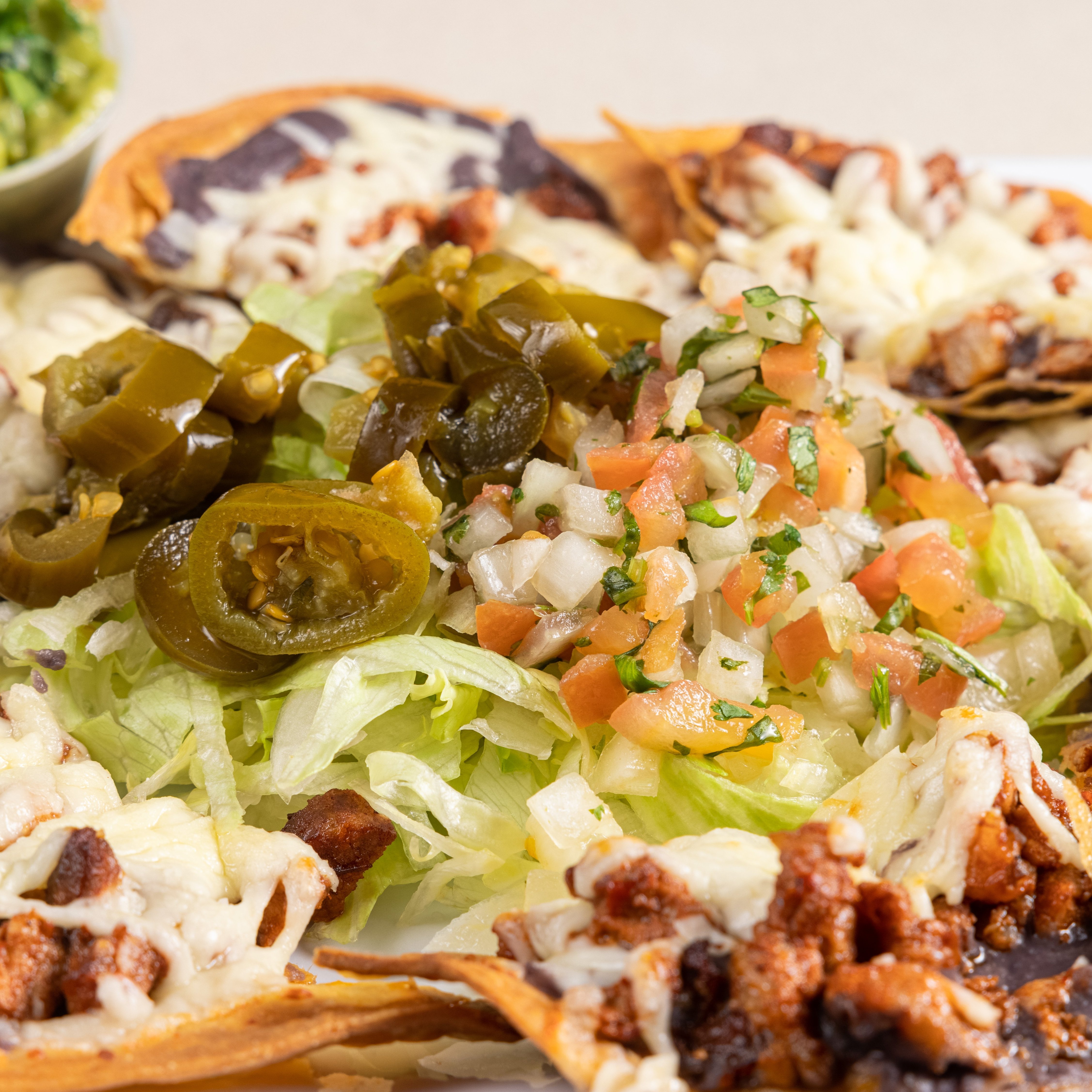 Spicy Pork Nachos.