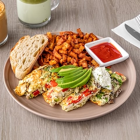 Egg White Veggie Frittata.