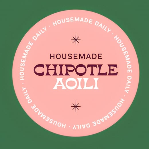 Side Chipotle Aioli.