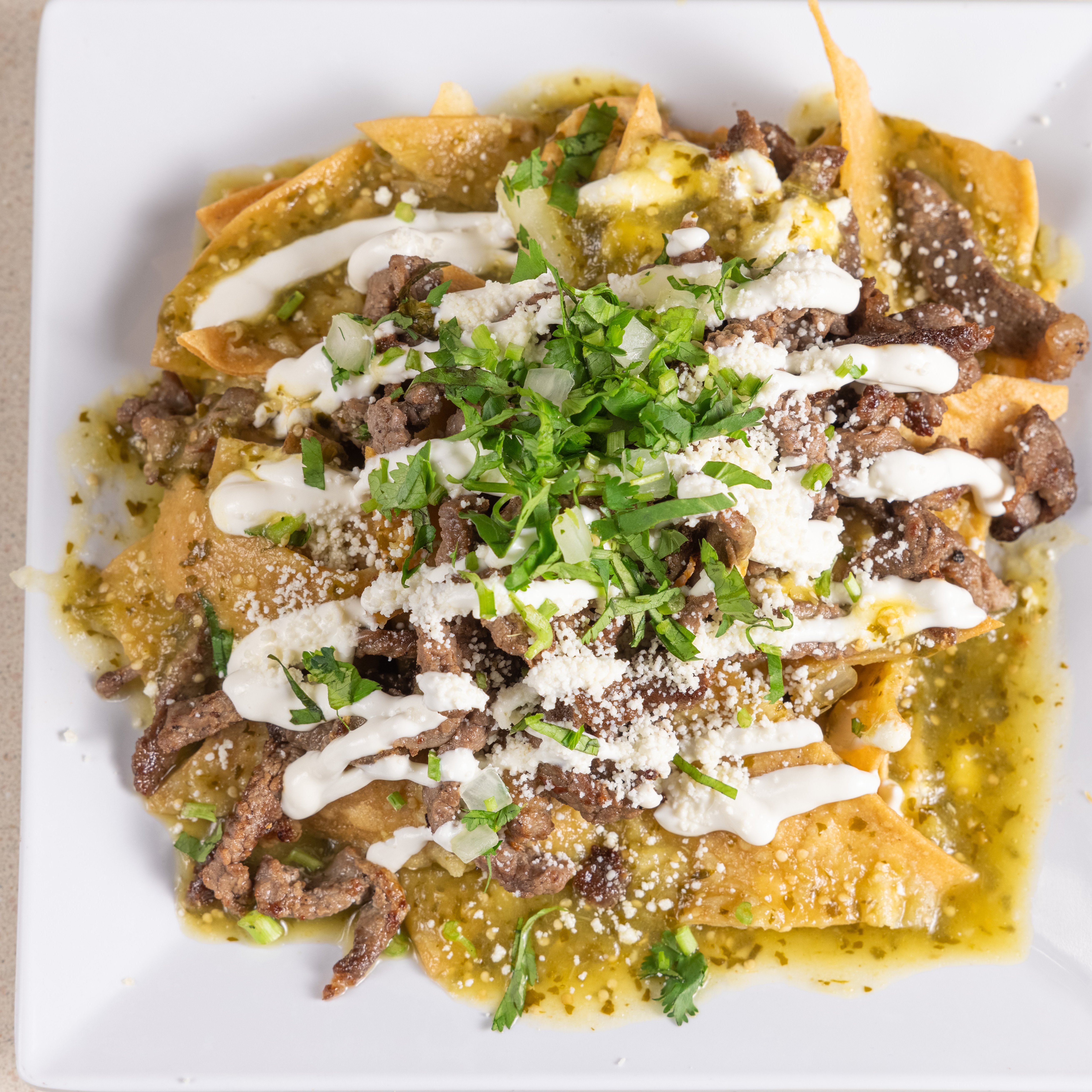 Veggie Chilaquiles.