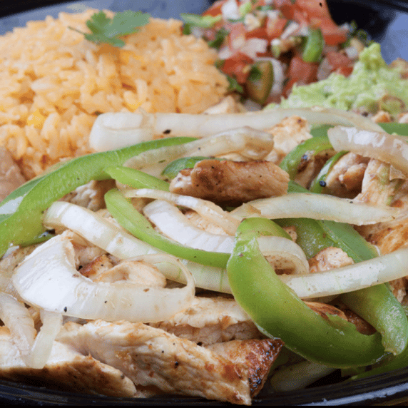Chicken FAJITAS Plate.